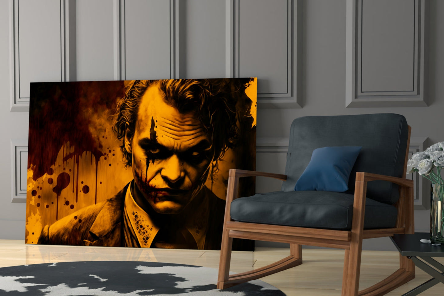 Joker Glass Wall Art  || Designer Collection