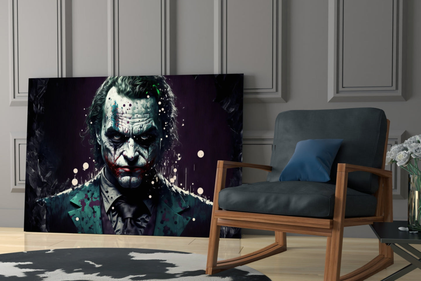 Joker Glass Wall Art  || Designer Collection