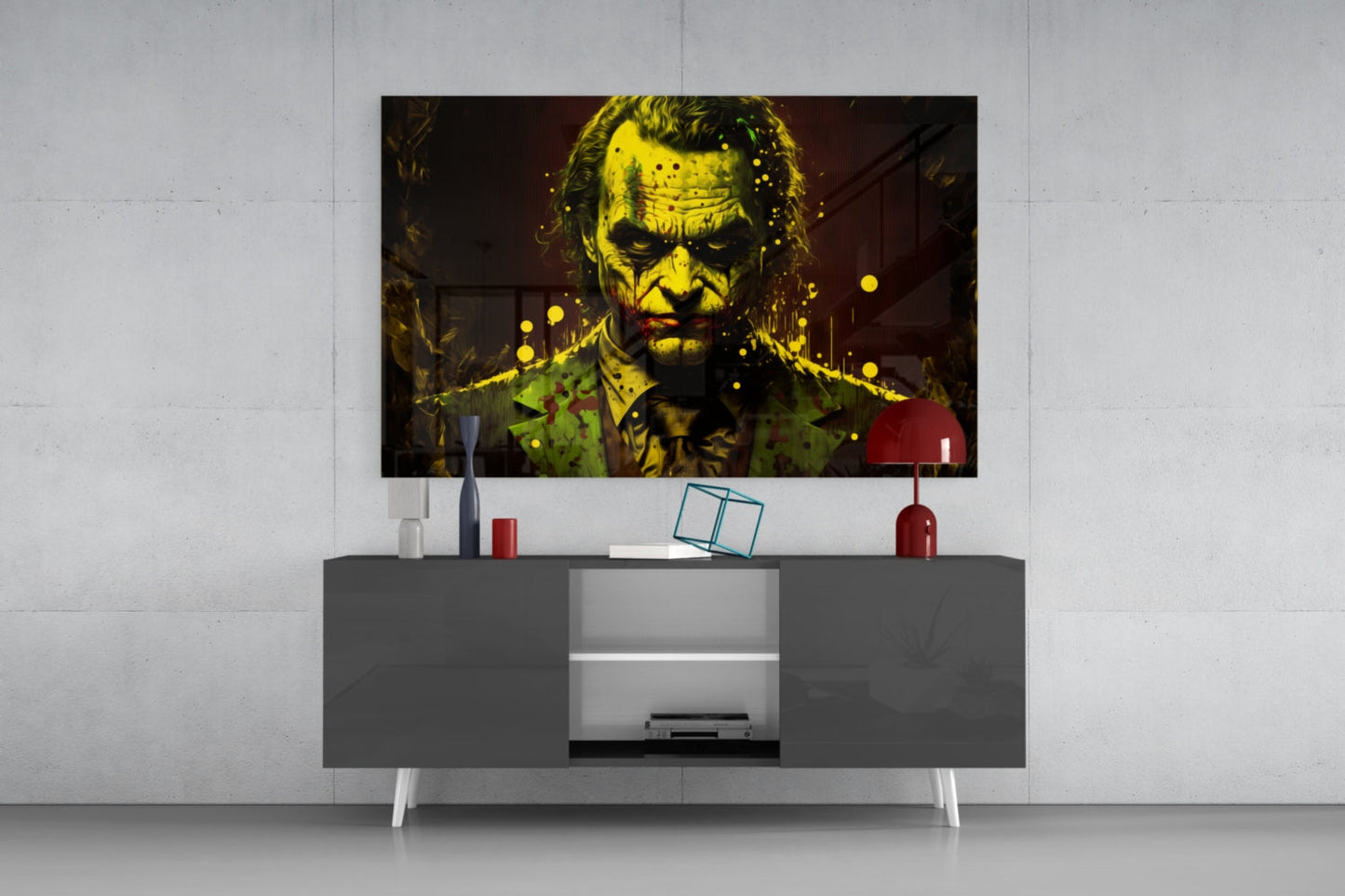 Joker Glass Wall Art  || Designer Collection