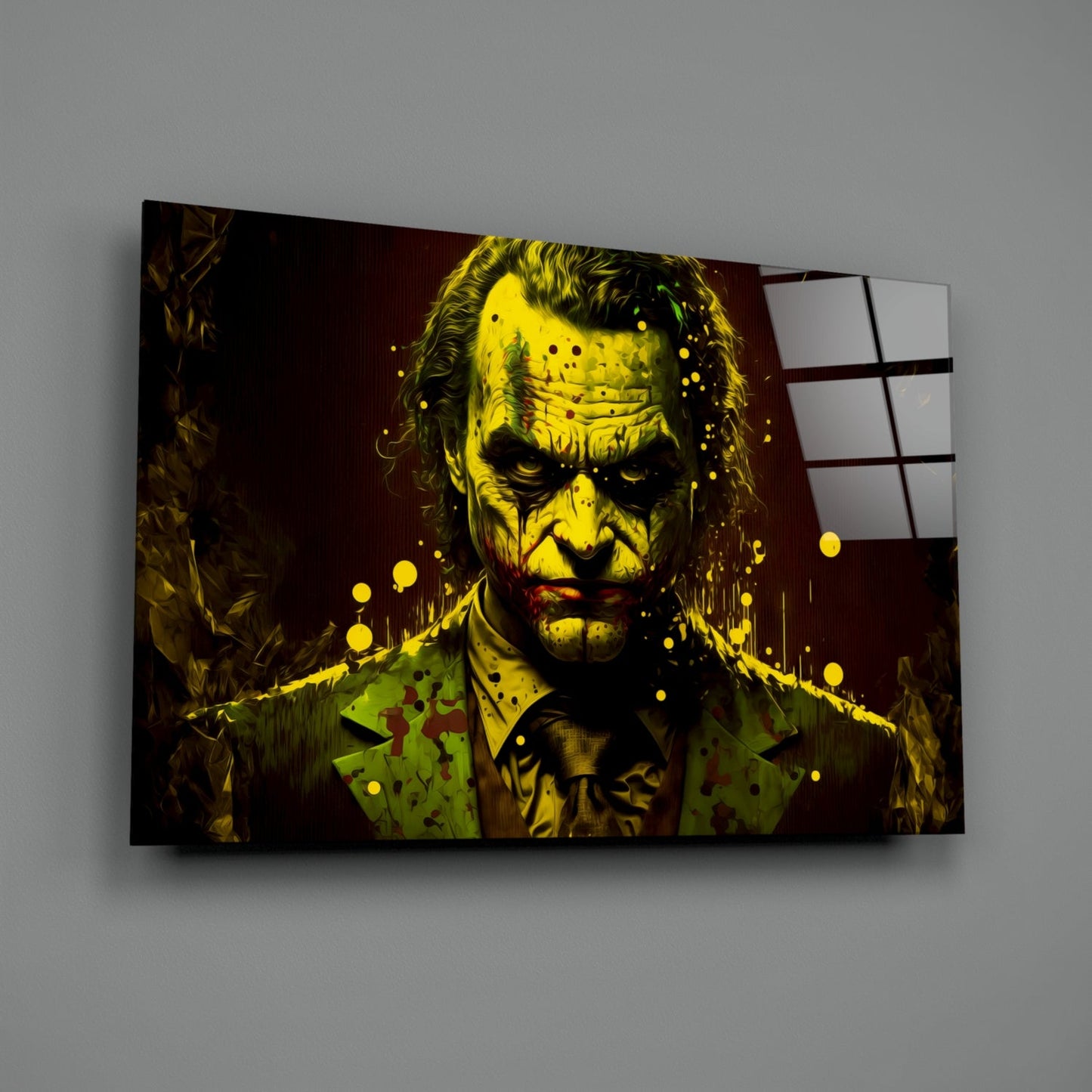 Joker Glass Wall Art  || Designer Collection
