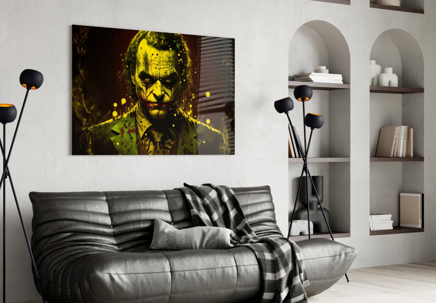 Joker Glass Wall Art  || Designer Collection