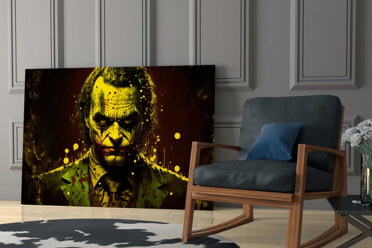 Joker Glass Wall Art  || Designer Collection