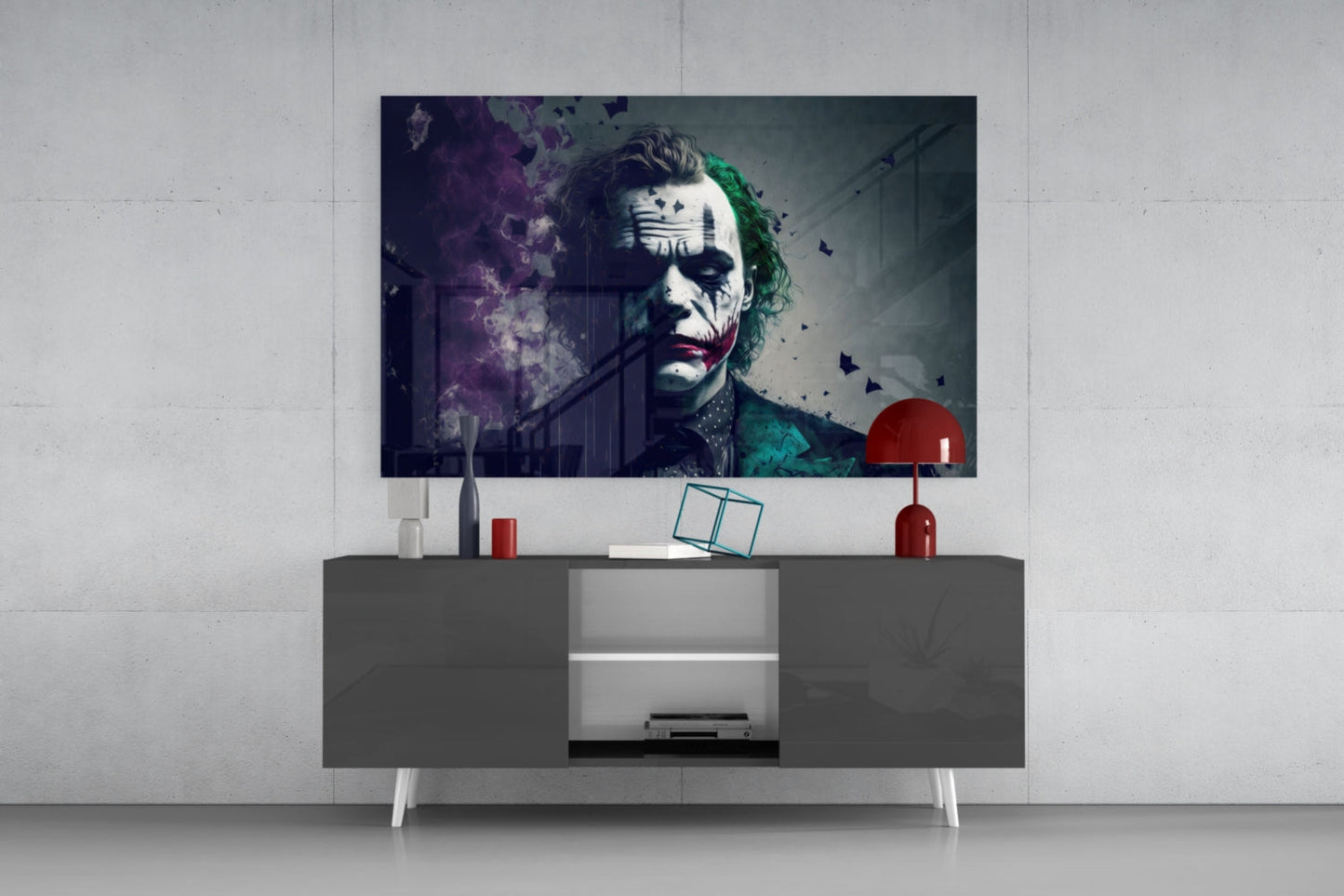 Joker Glass Wall Art  || Designer Collection