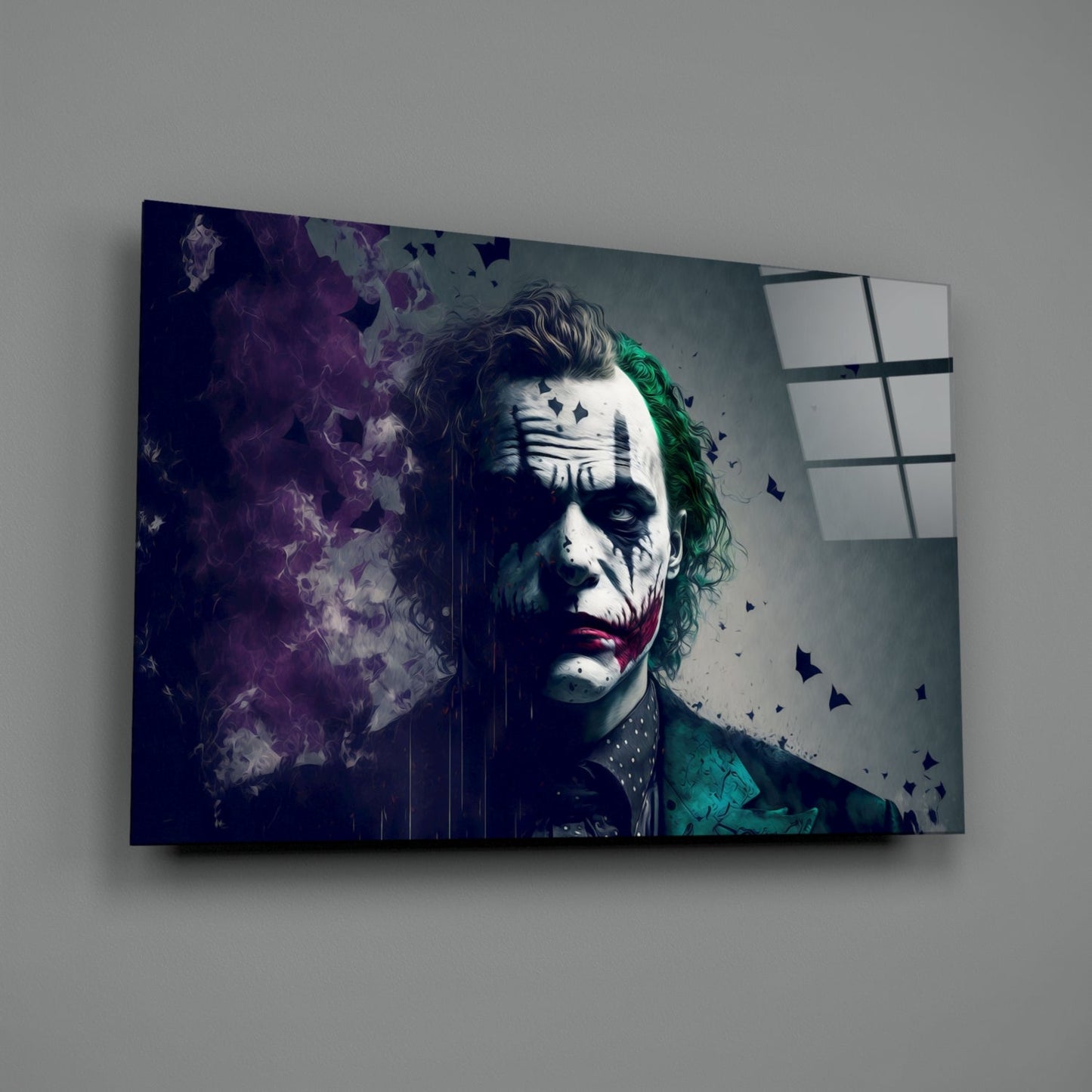 Joker Glass Wall Art  || Designer Collection