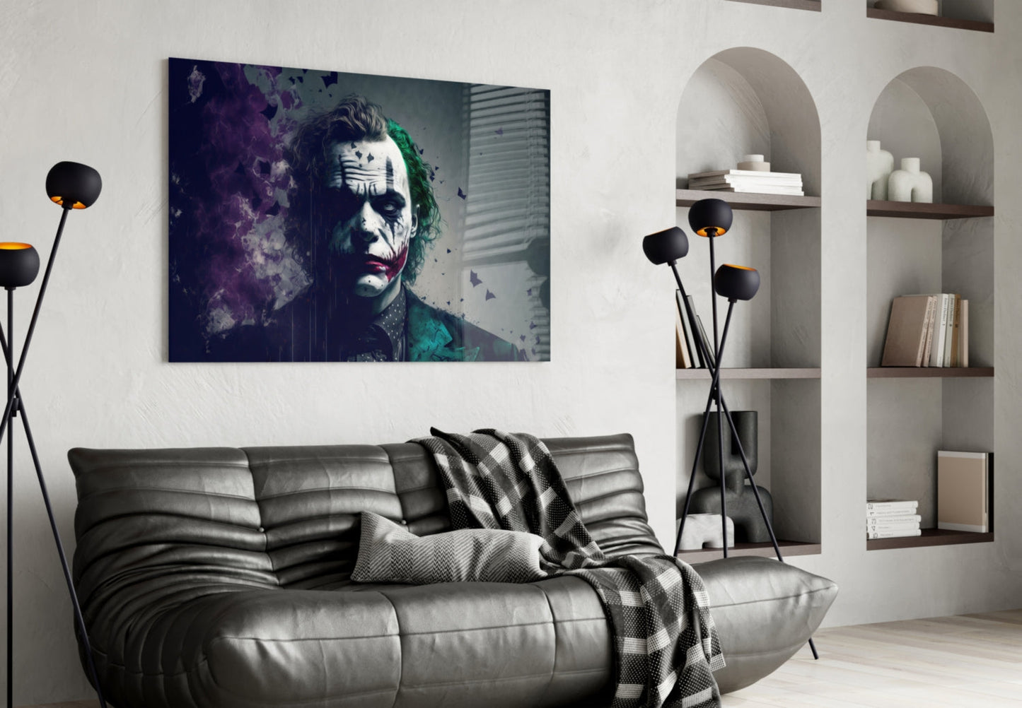 Joker Glass Wall Art  || Designer Collection