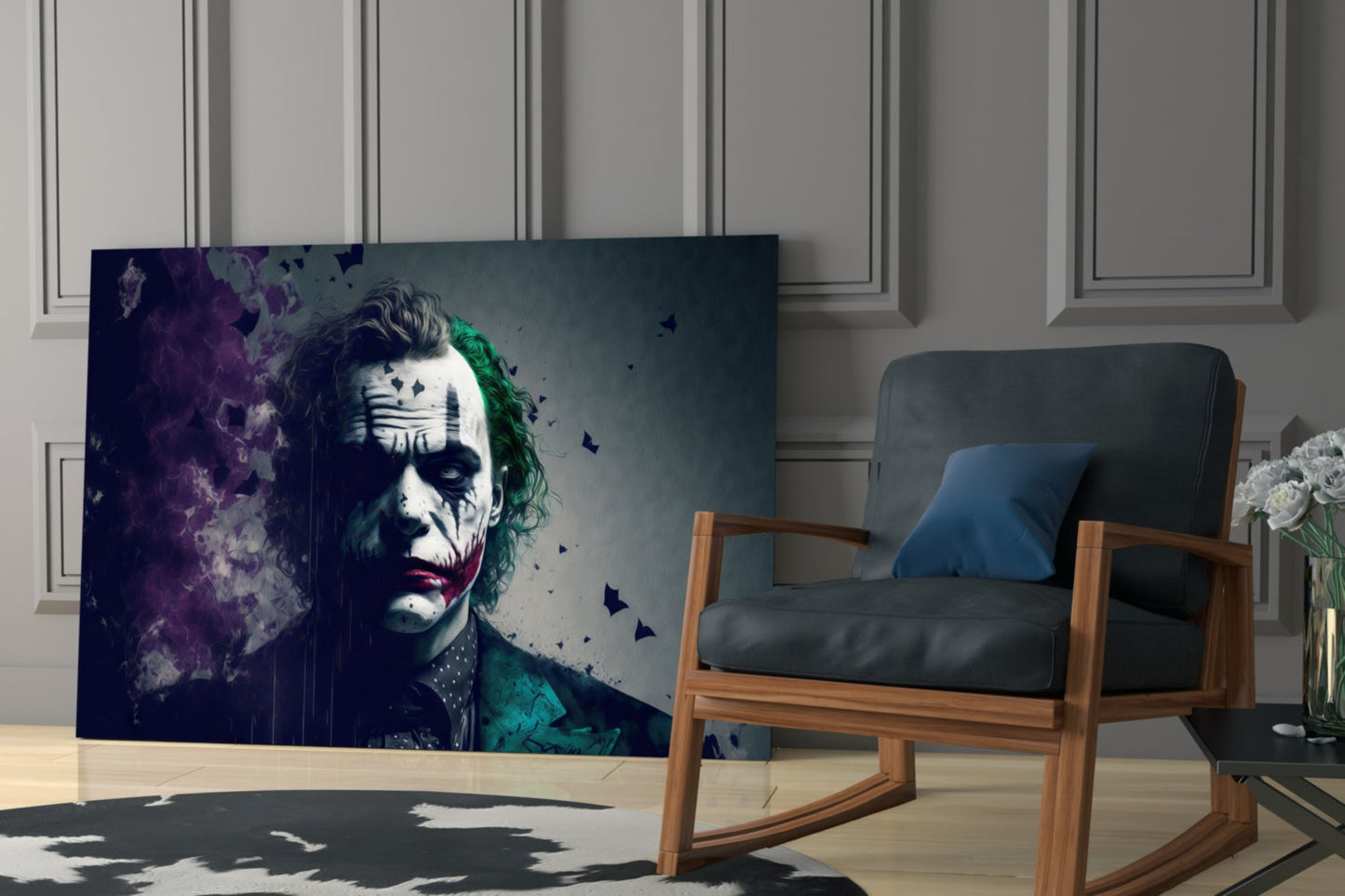 Joker Glass Wall Art  || Designer Collection