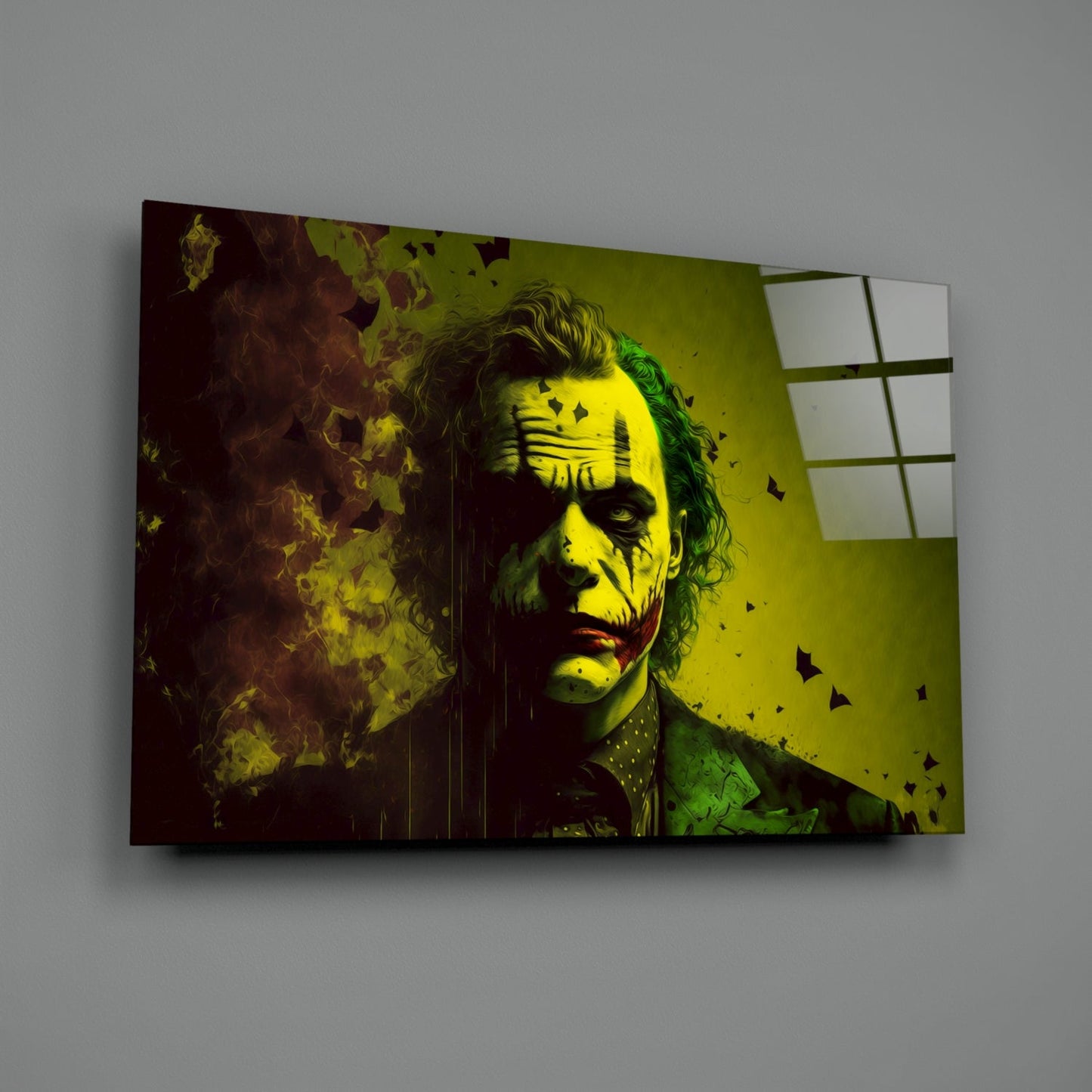 Joker Glass Wall Art  || Designer Collection