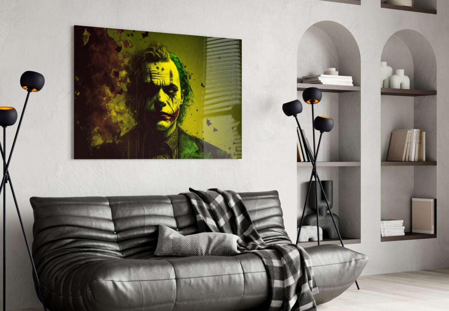 Joker Glass Wall Art  || Designer Collection