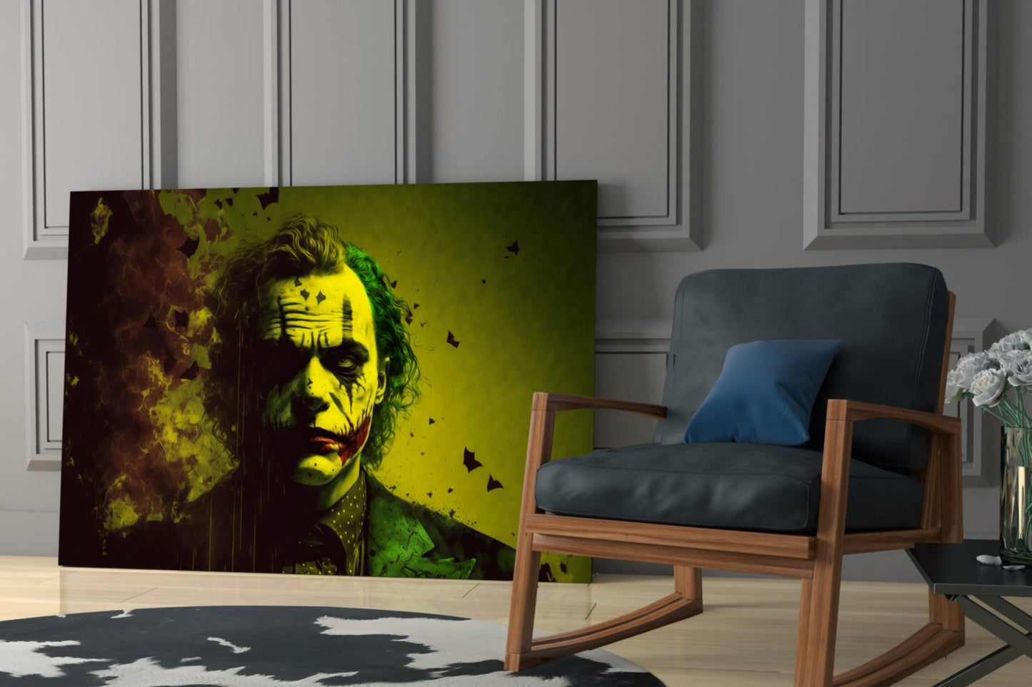 Joker Glass Wall Art  || Designer Collection