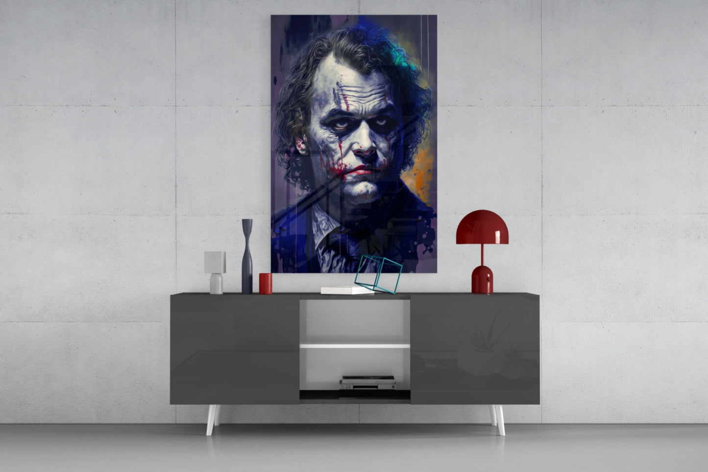 Joker Glass Wall Art  || Designer Collection