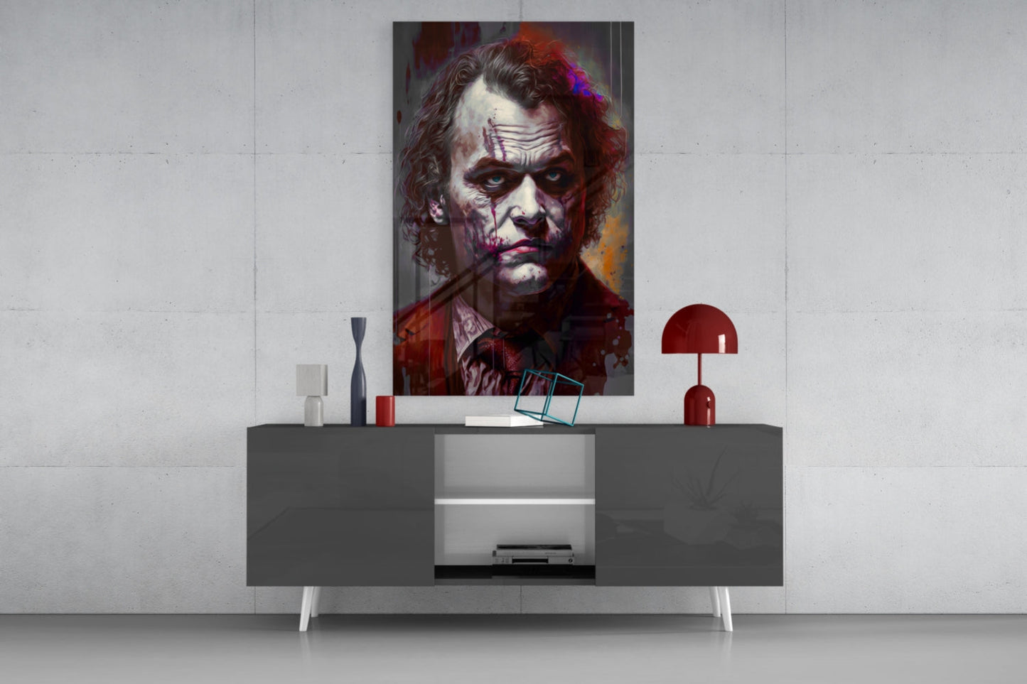 Joker Glass Wall Art  || Designer Collection