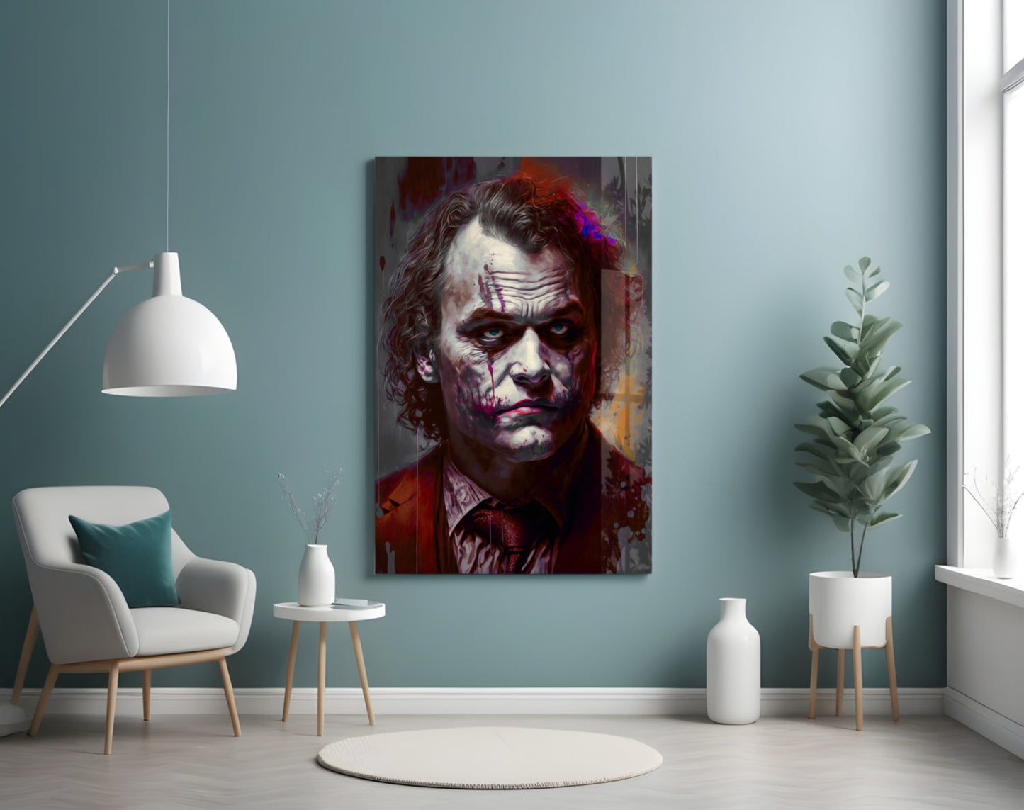 Joker Glass Wall Art  || Designer Collection