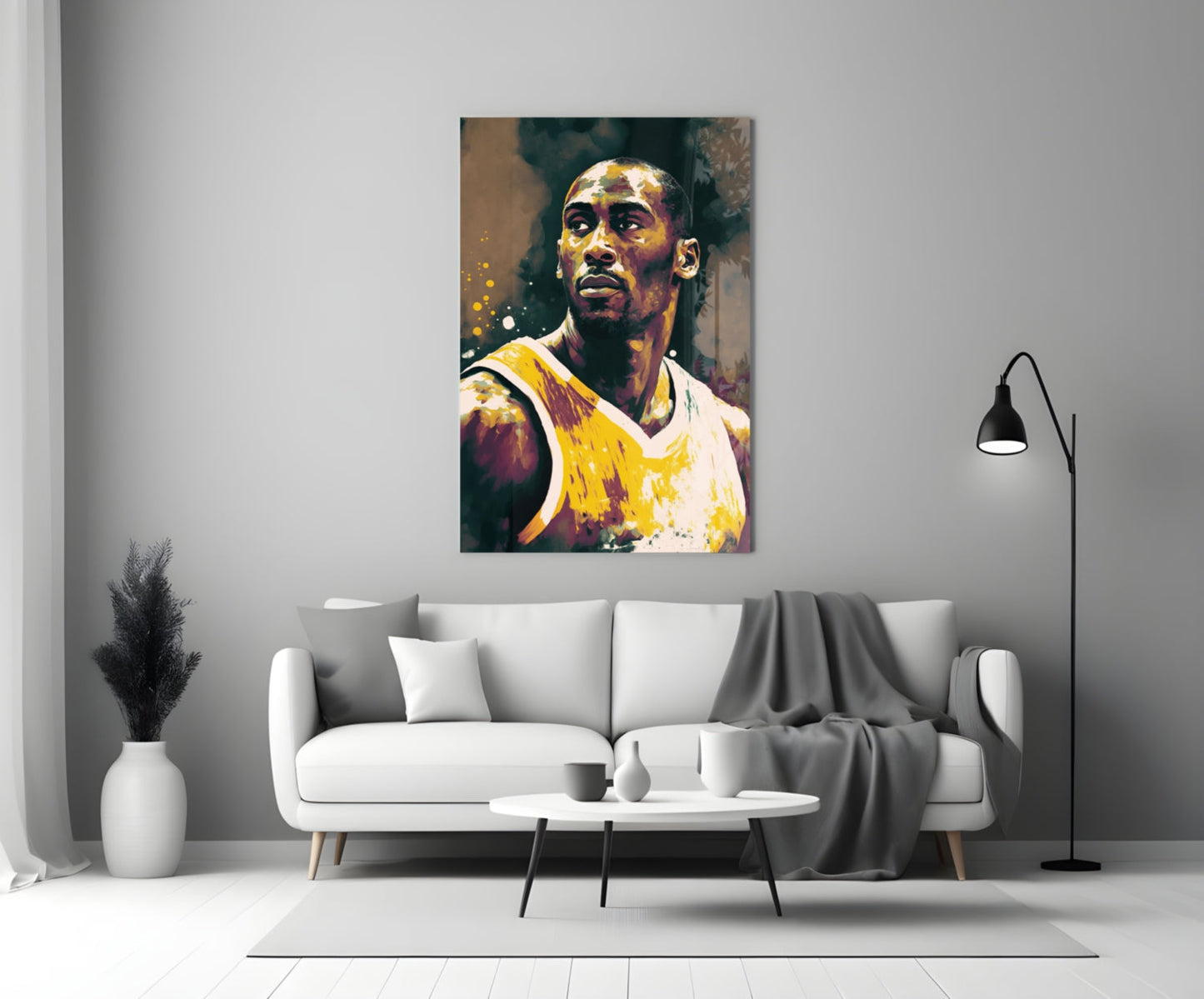 Kobe Bryant Glass Wall Art  || Designer Collection