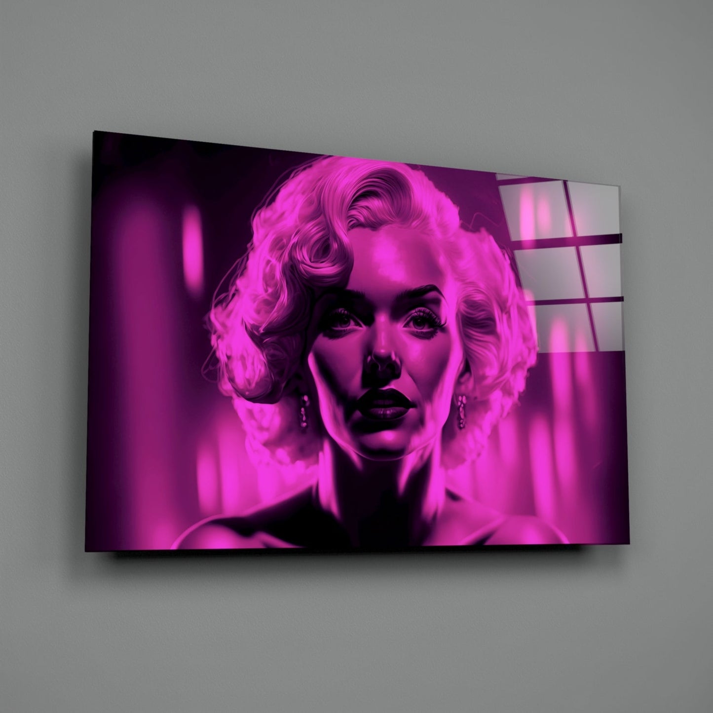 Marilyn Monroe Glass Wall Art  || Designer Collection