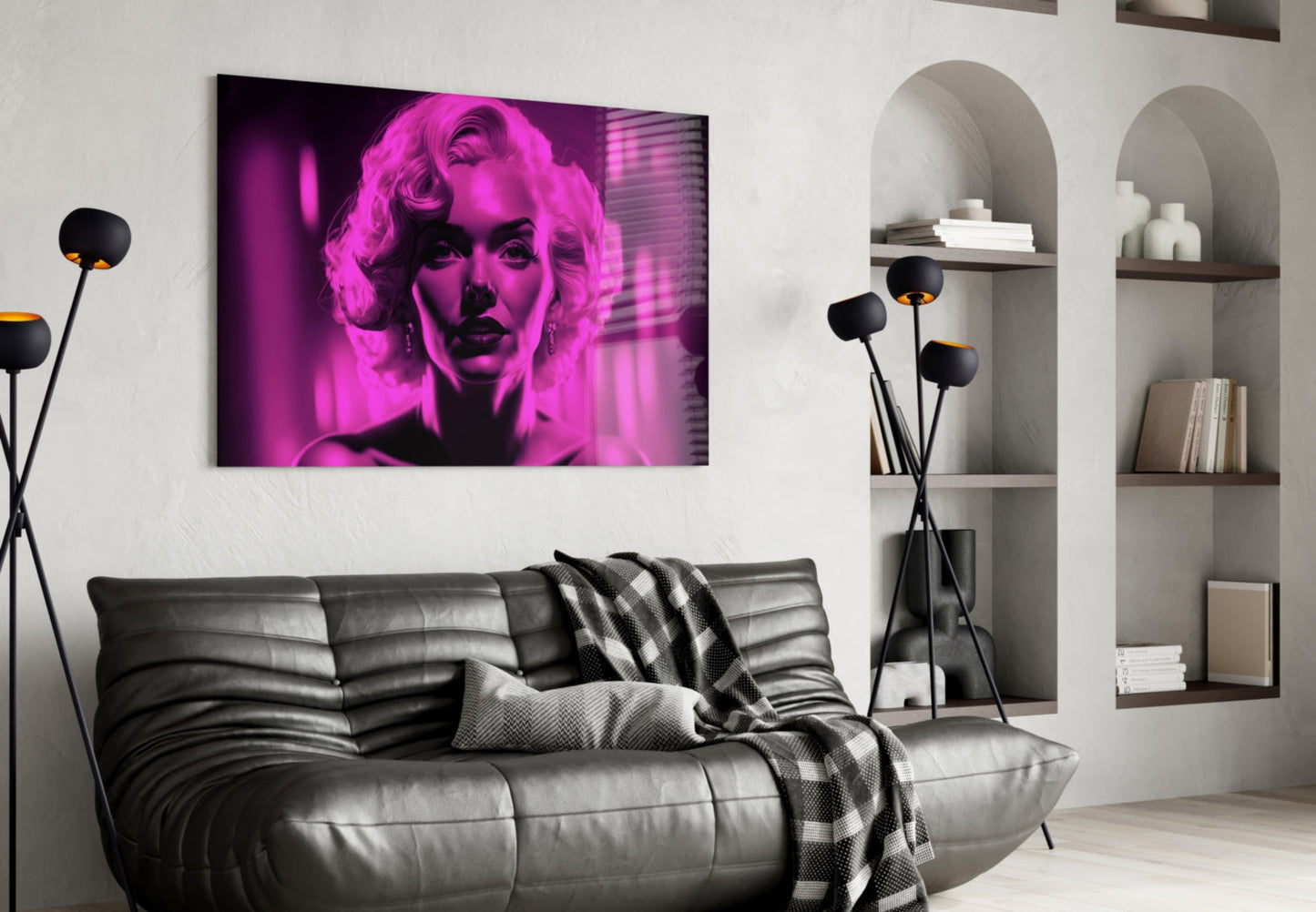 Marilyn Monroe Glass Wall Art  || Designer Collection