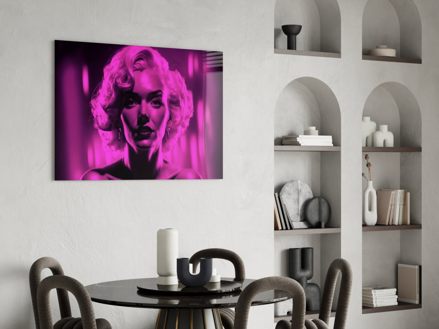 Marilyn Monroe Glass Wall Art  || Designer Collection
