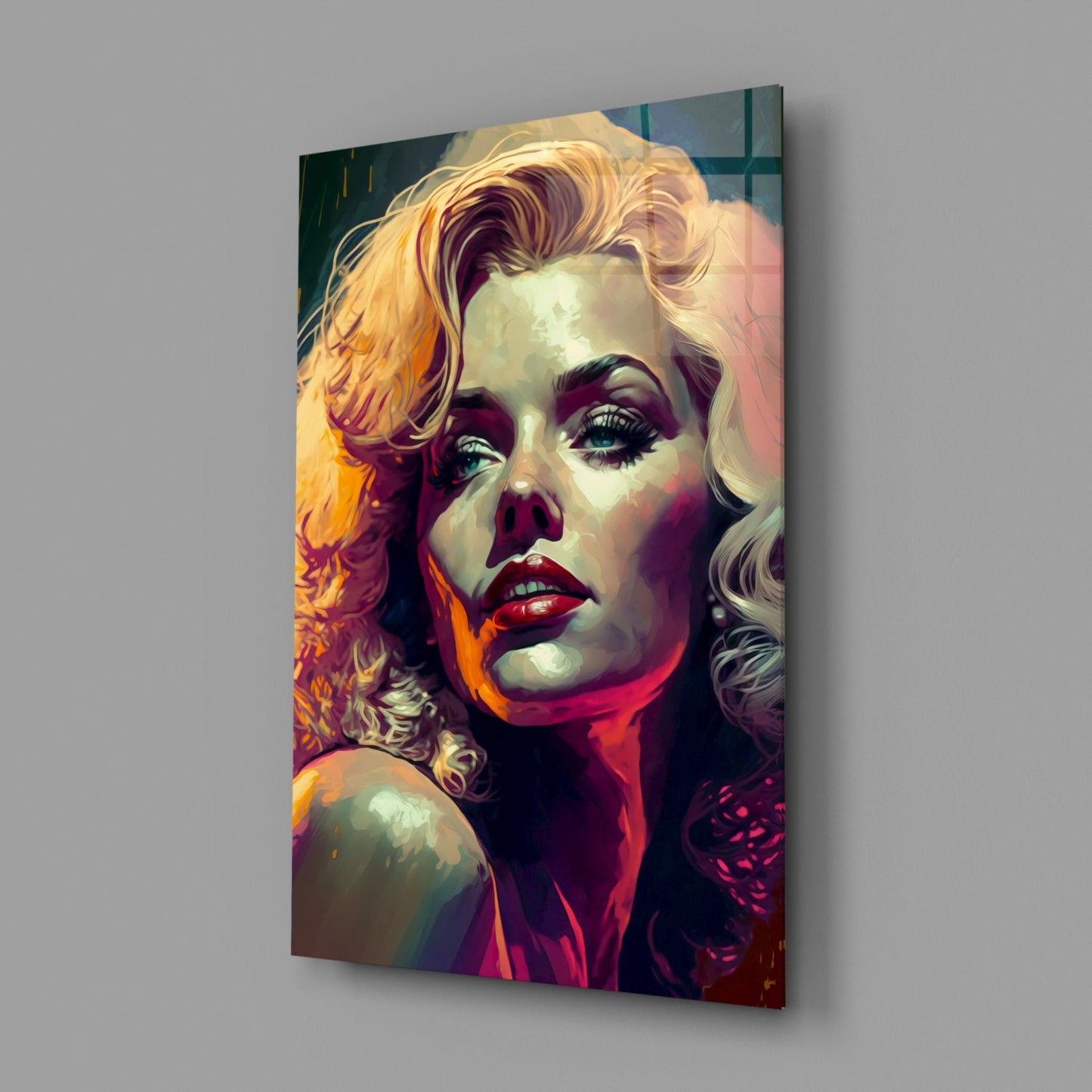 Marilyn Monroe Glass Wall Art  || Designer Collection