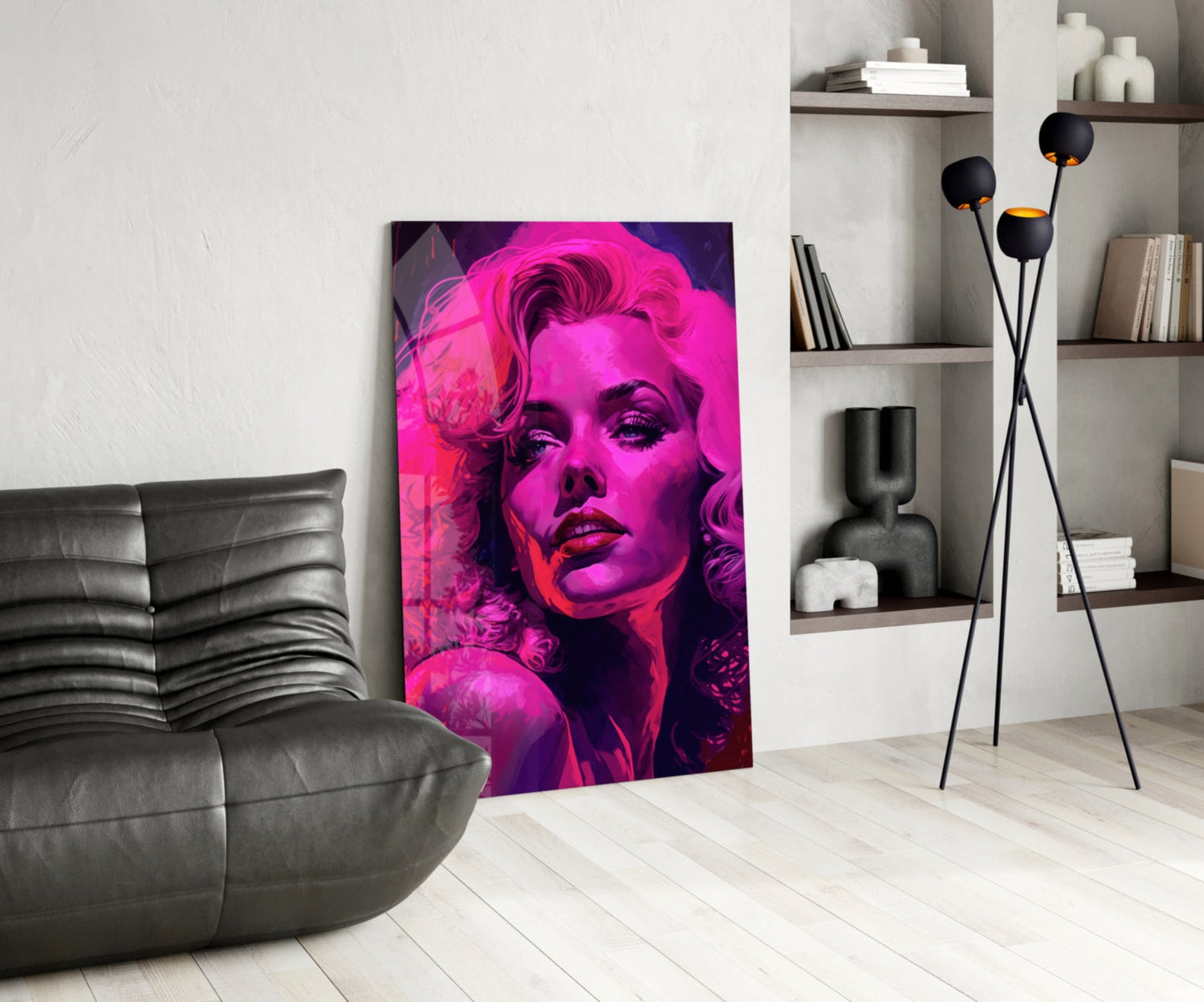 Marilyn Monroe Glass Wall Art  || Designer Collection