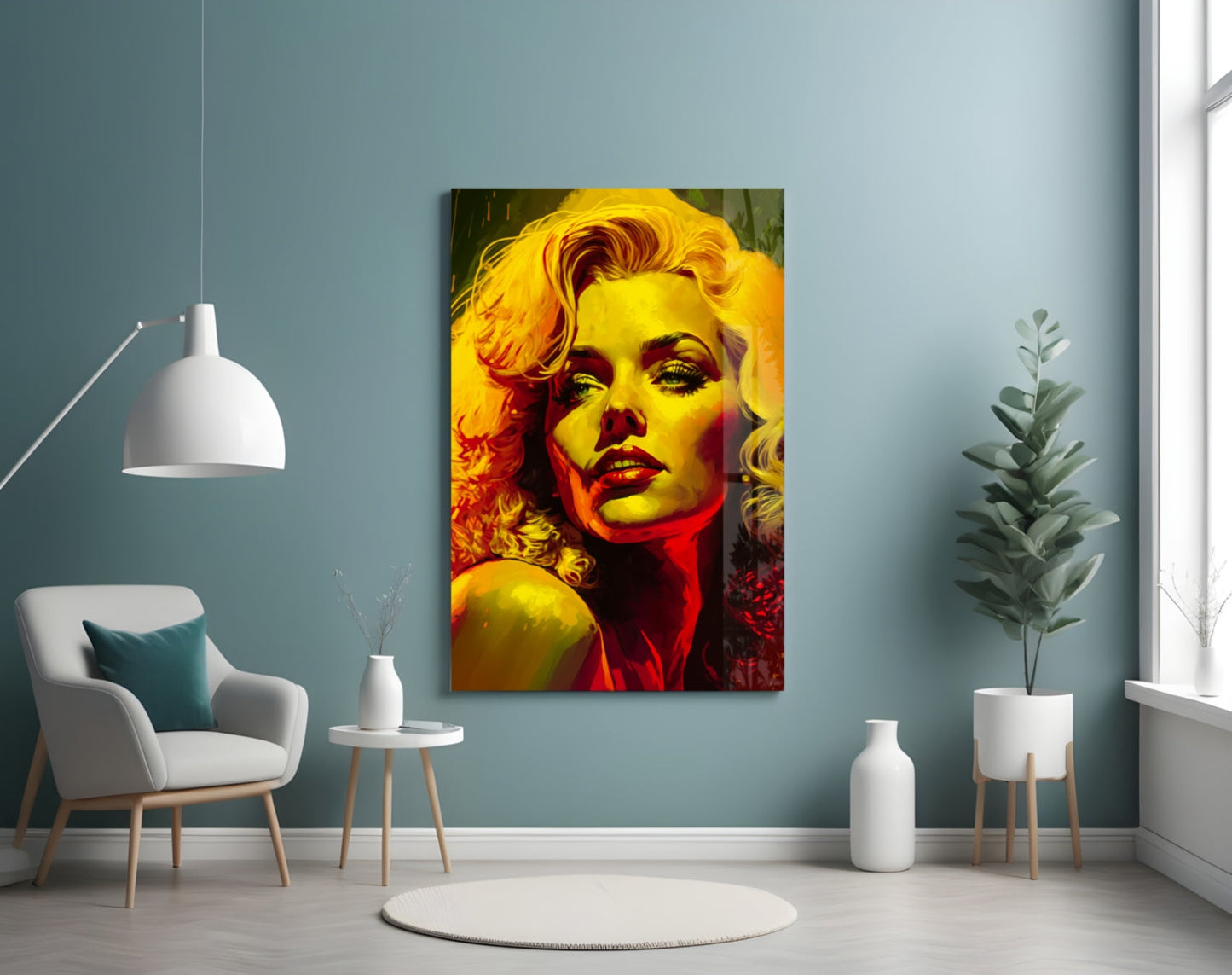 Marilyn Monroe Glass Wall Art  || Designer Collection
