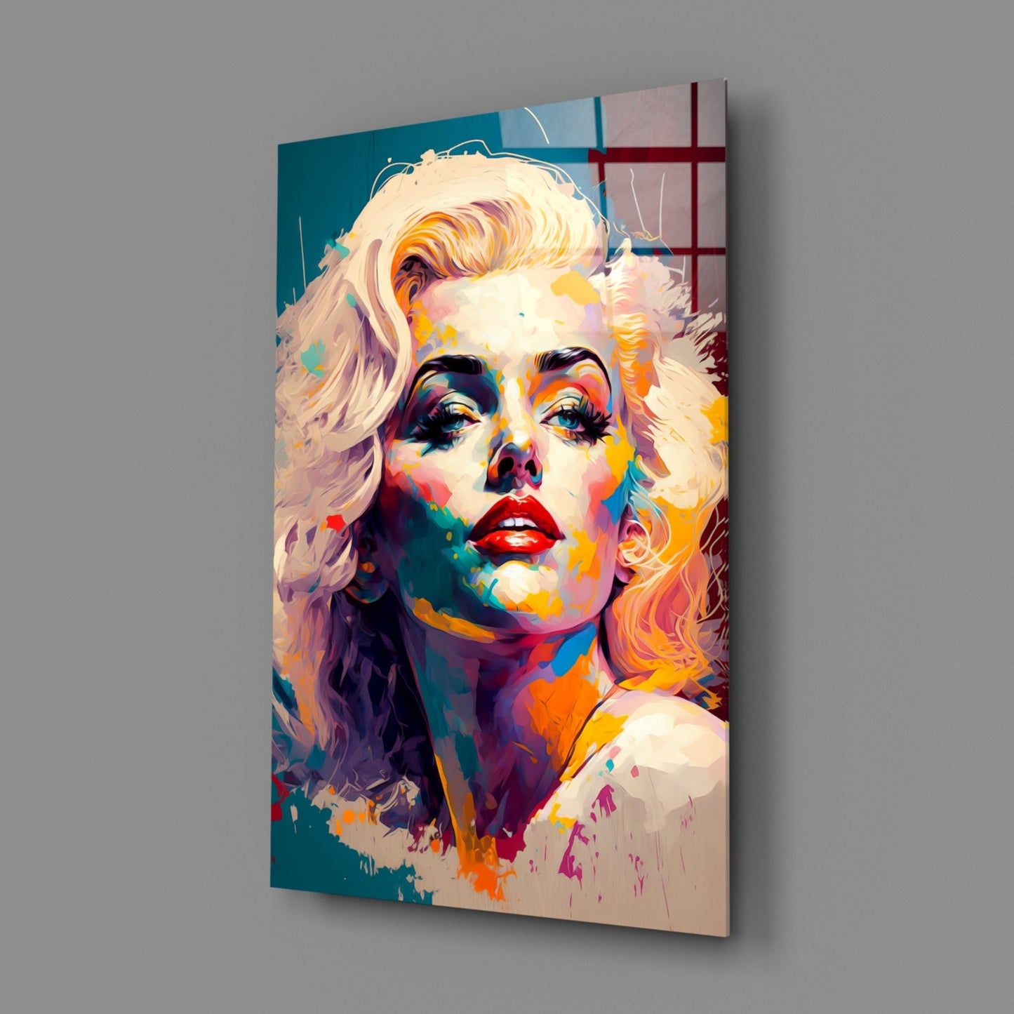 Marilyn Monroe Glass Wall Art  || Designer Collection