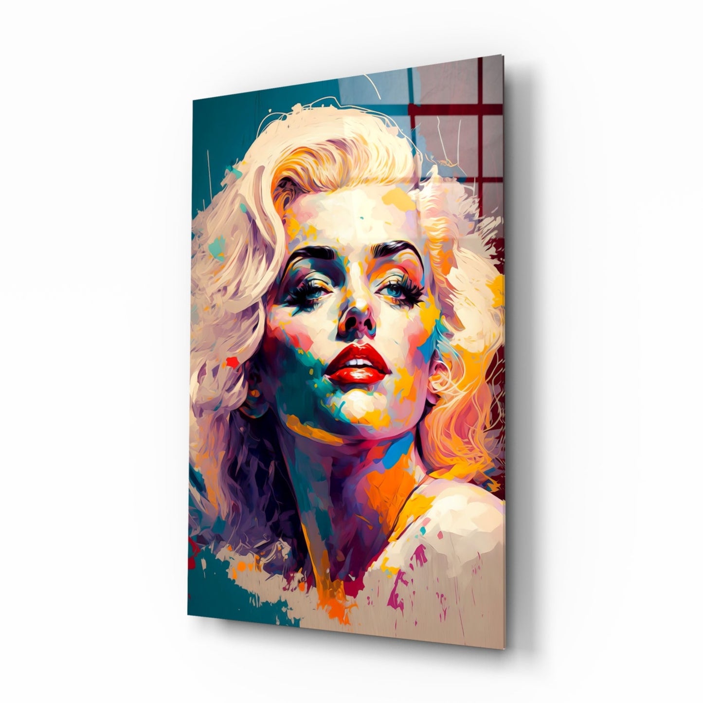 Marilyn Monroe Glass Wall Art  || Designer Collection