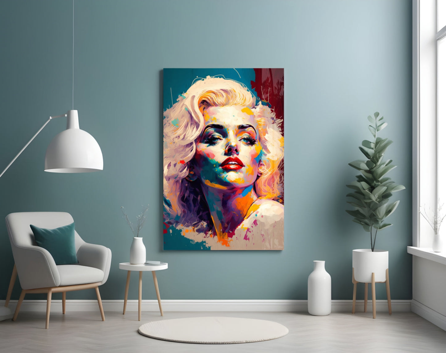 Marilyn Monroe Glass Wall Art  || Designer Collection