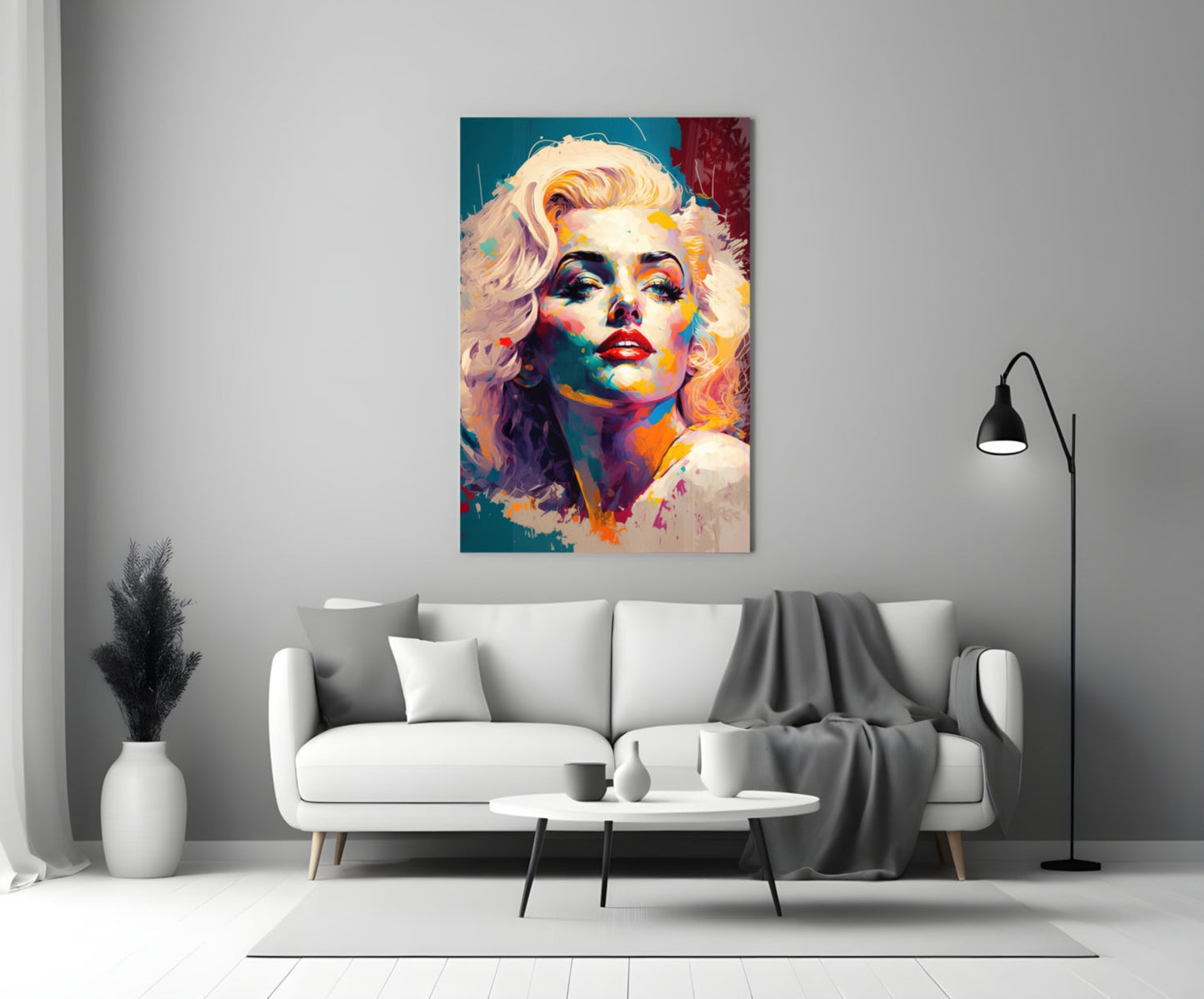 Marilyn Monroe Glass Wall Art  || Designer Collection