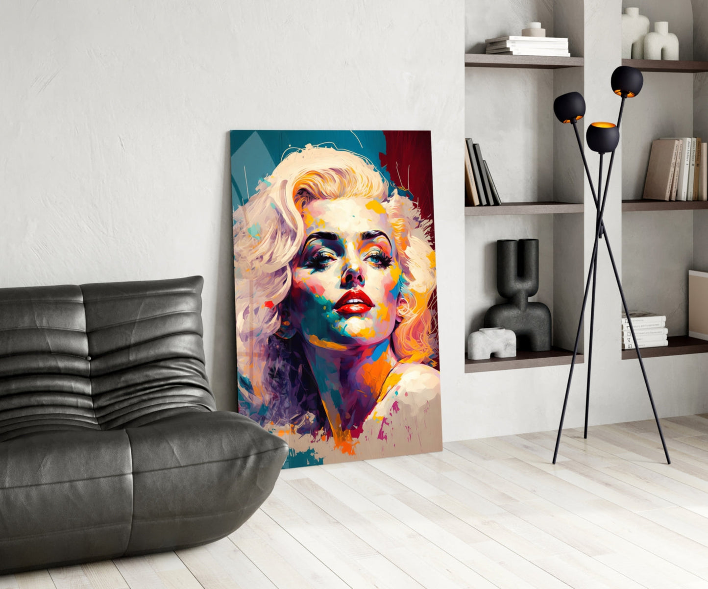 Marilyn Monroe Glass Wall Art  || Designer Collection