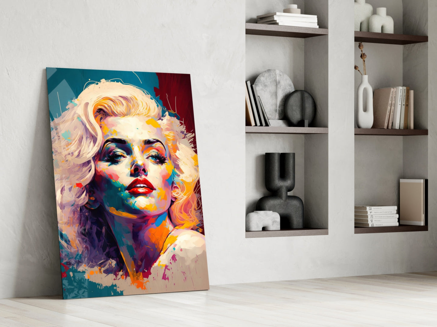 Marilyn Monroe Glass Wall Art  || Designer Collection