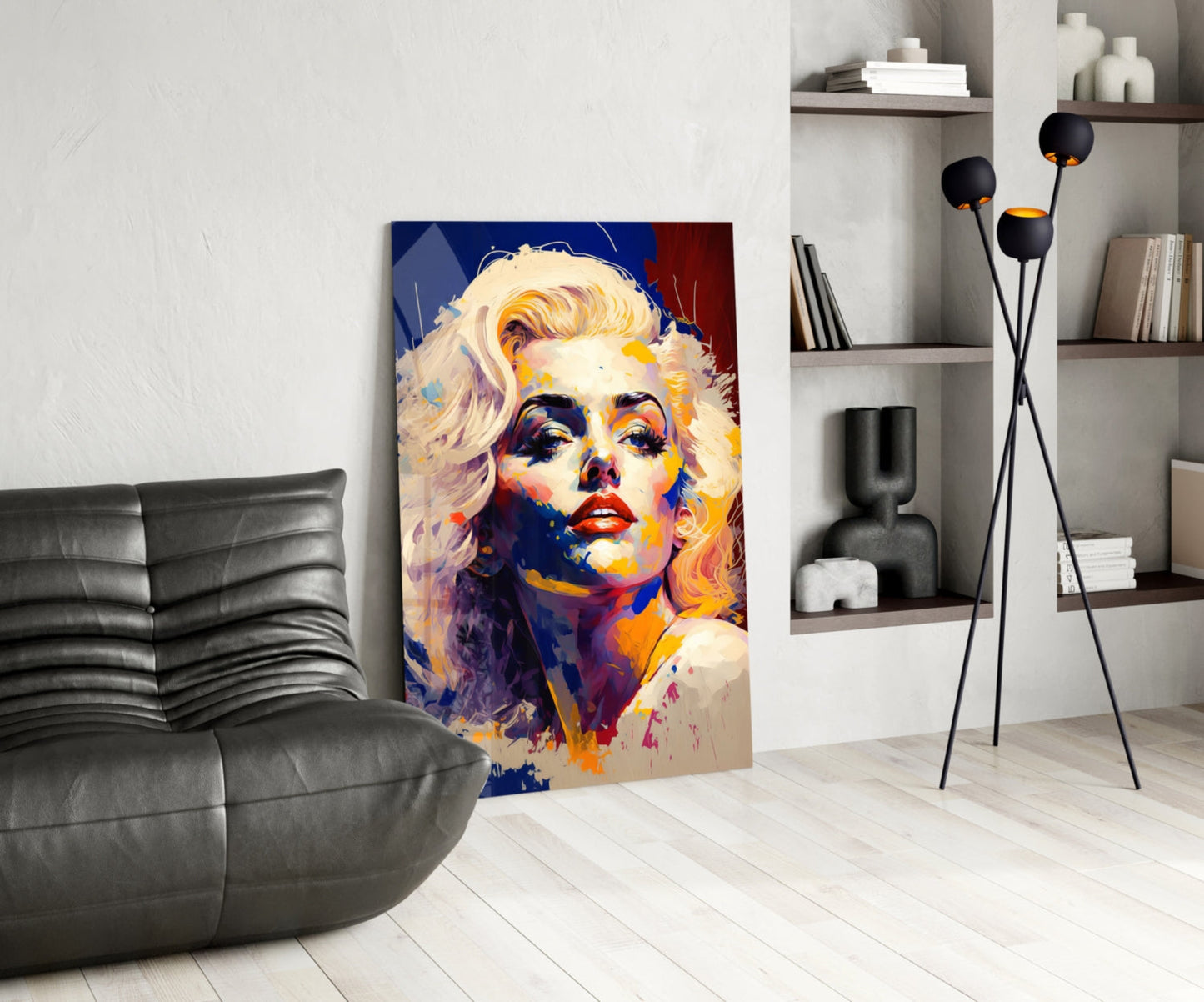 Marilyn Monroe Glass Wall Art  || Designer Collection