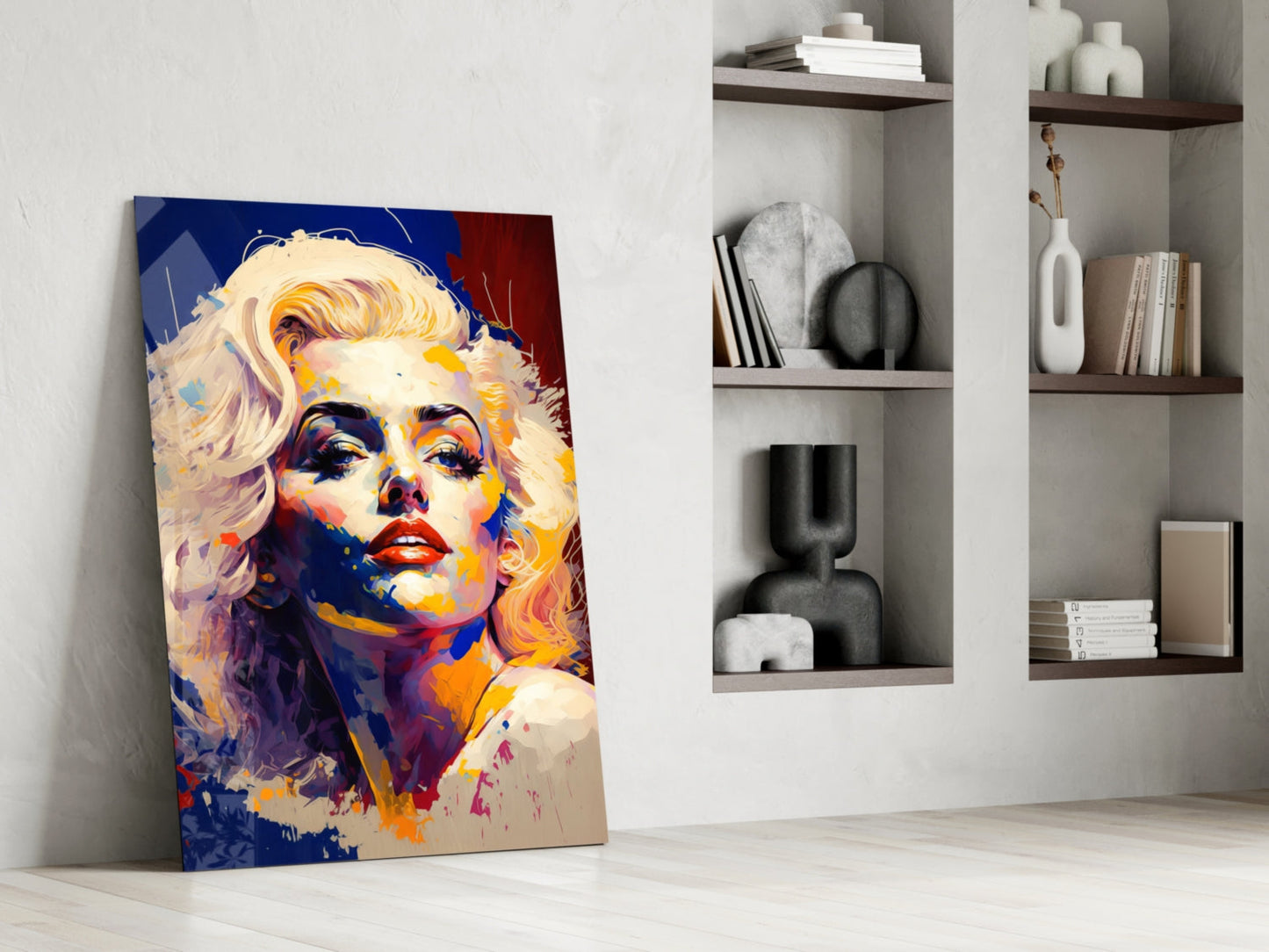 Marilyn Monroe Glass Wall Art  || Designer Collection