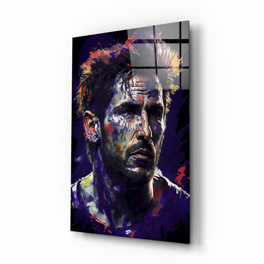 Messi Glass Wall Art  || Designer Collection