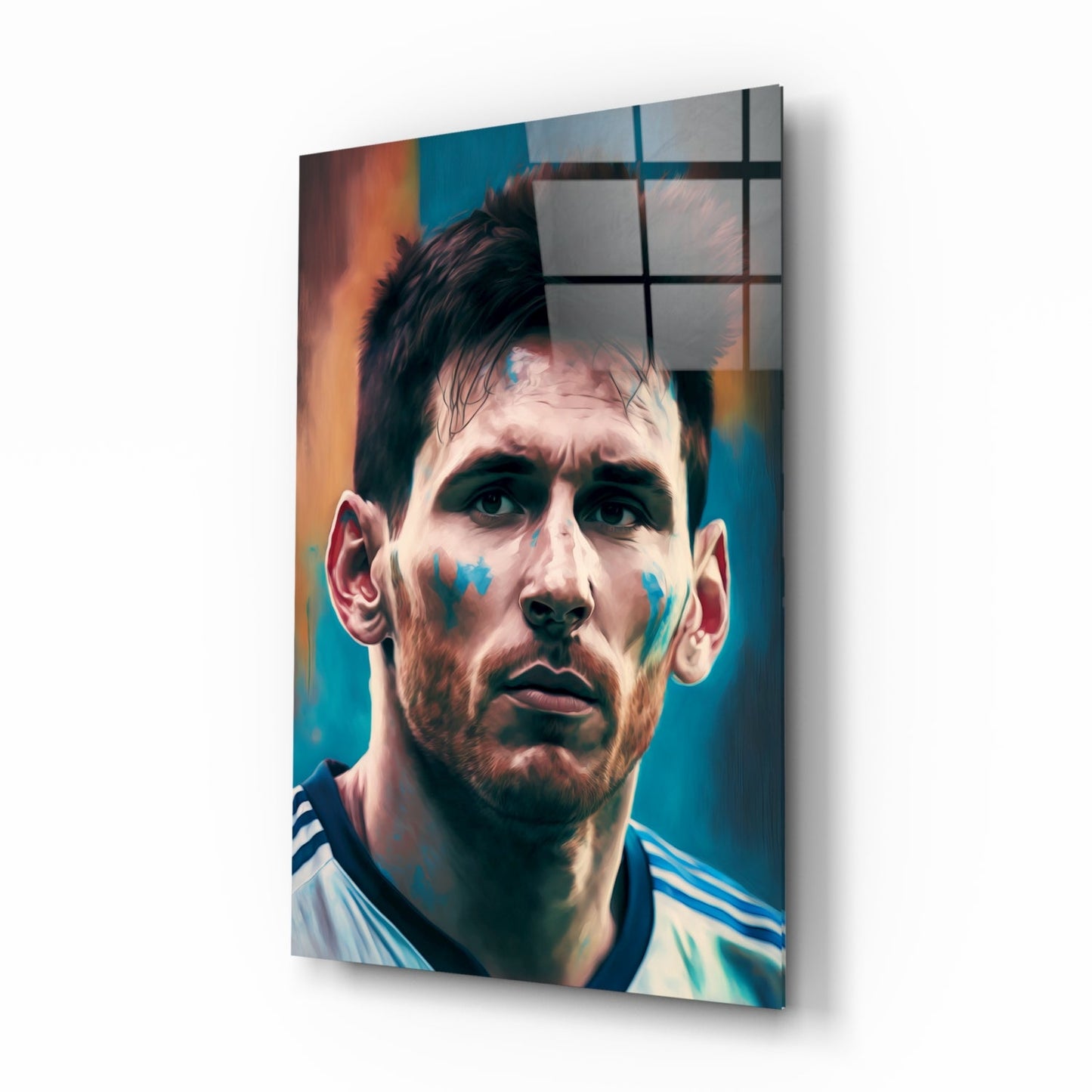 Messi Glass Wall Art  || Designer Collection