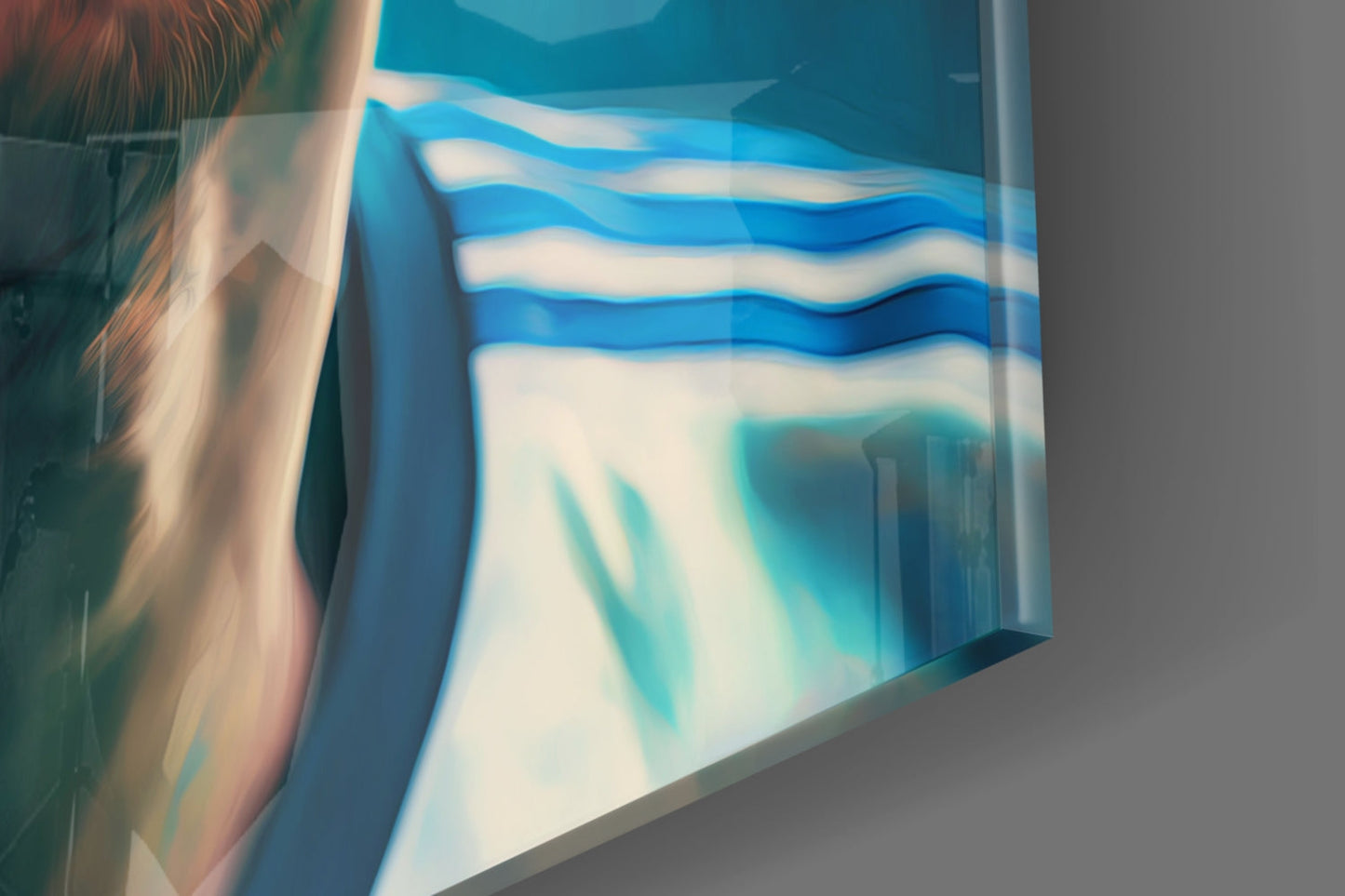 Messi Glass Wall Art  || Designer Collection