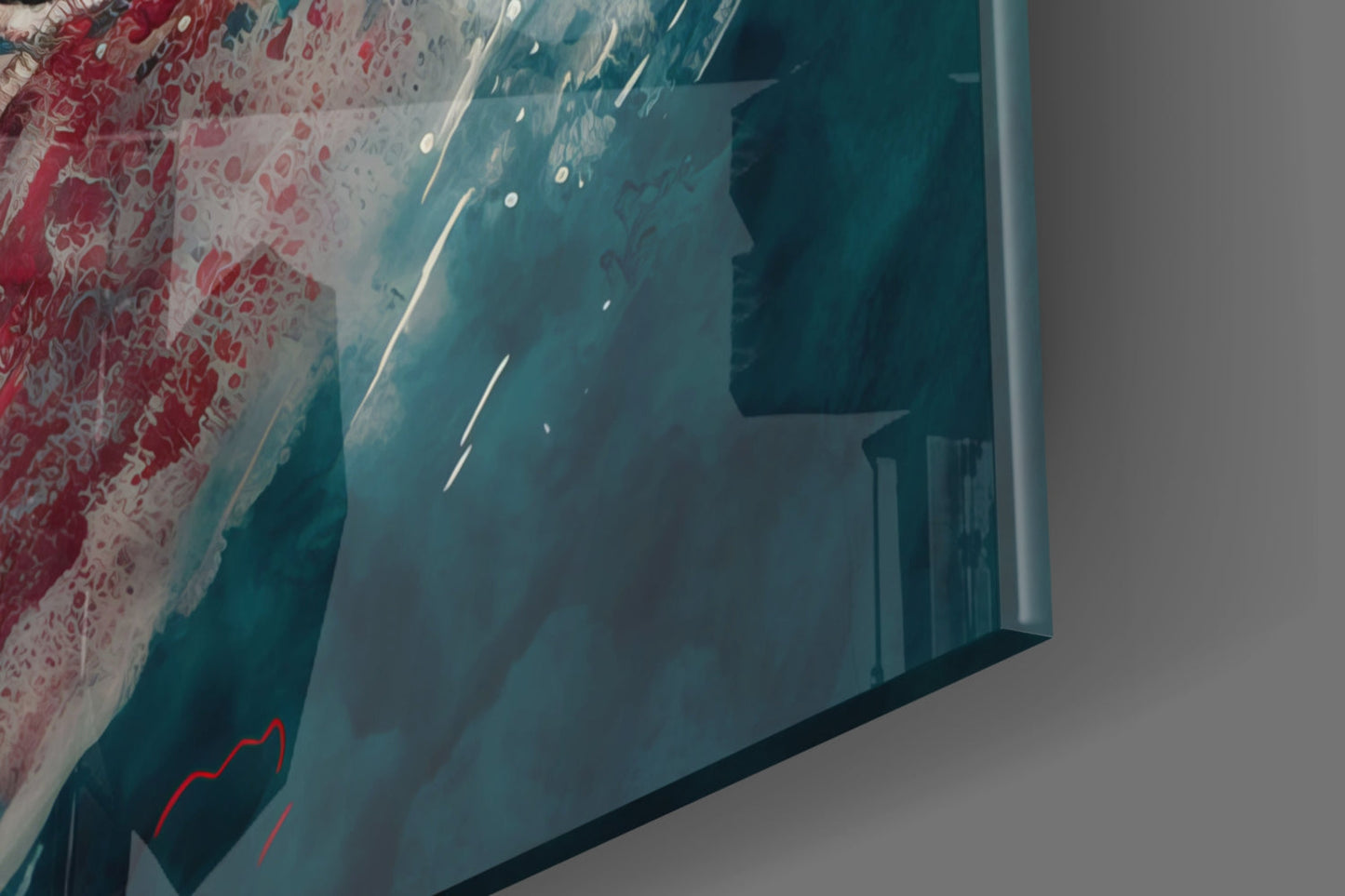 Michael Jordan Glass Wall Art  || Designer Collection