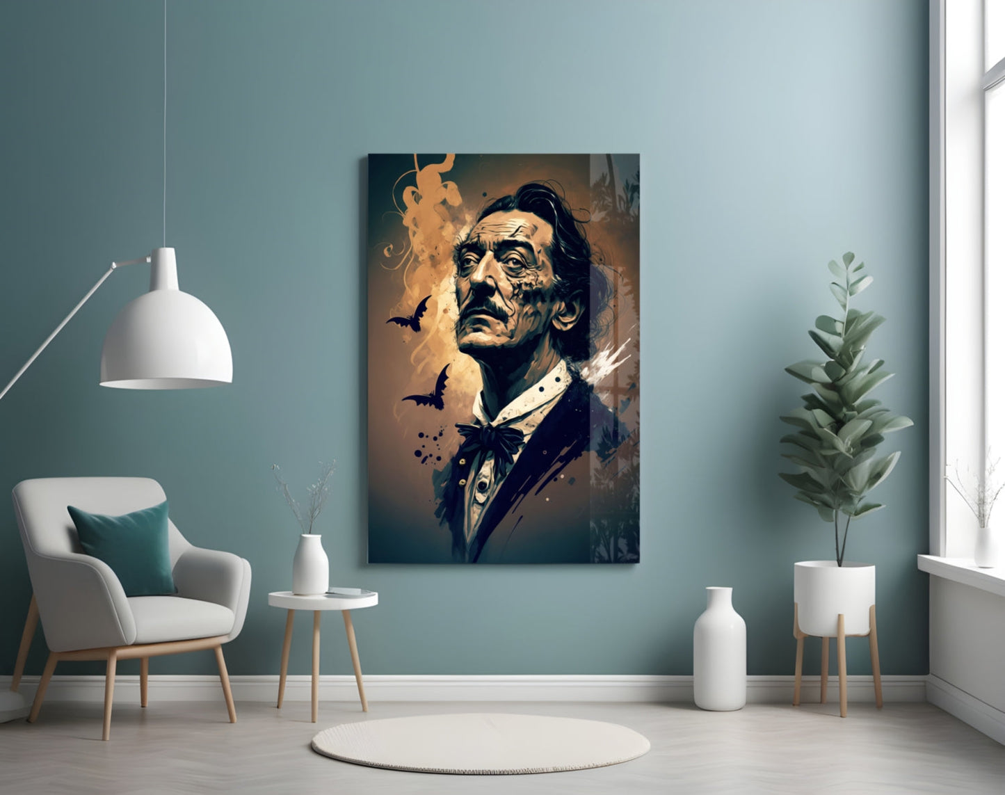 Salvador Dali Glass Wall Art  || Designer Collection