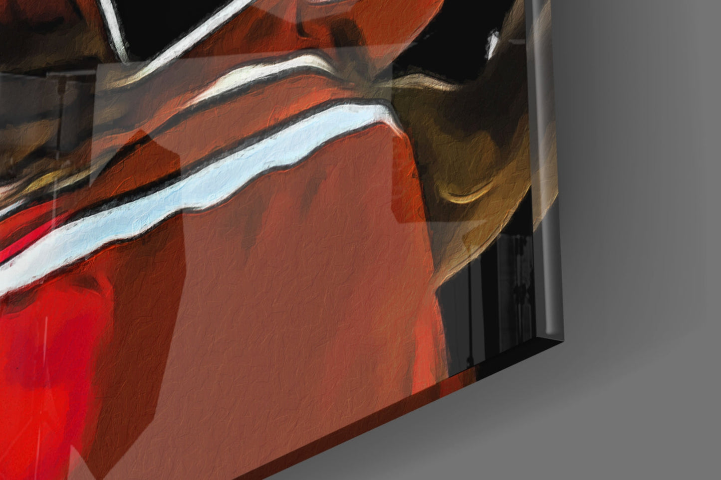 Micheal Jordan Glass Wall Art || Designer Collection