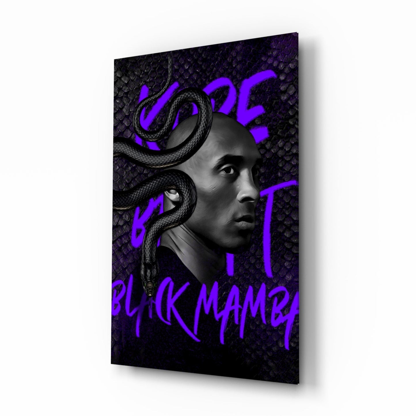 Kobe Bryant, Black Mamba Glass Wall Art || Designer Collection
