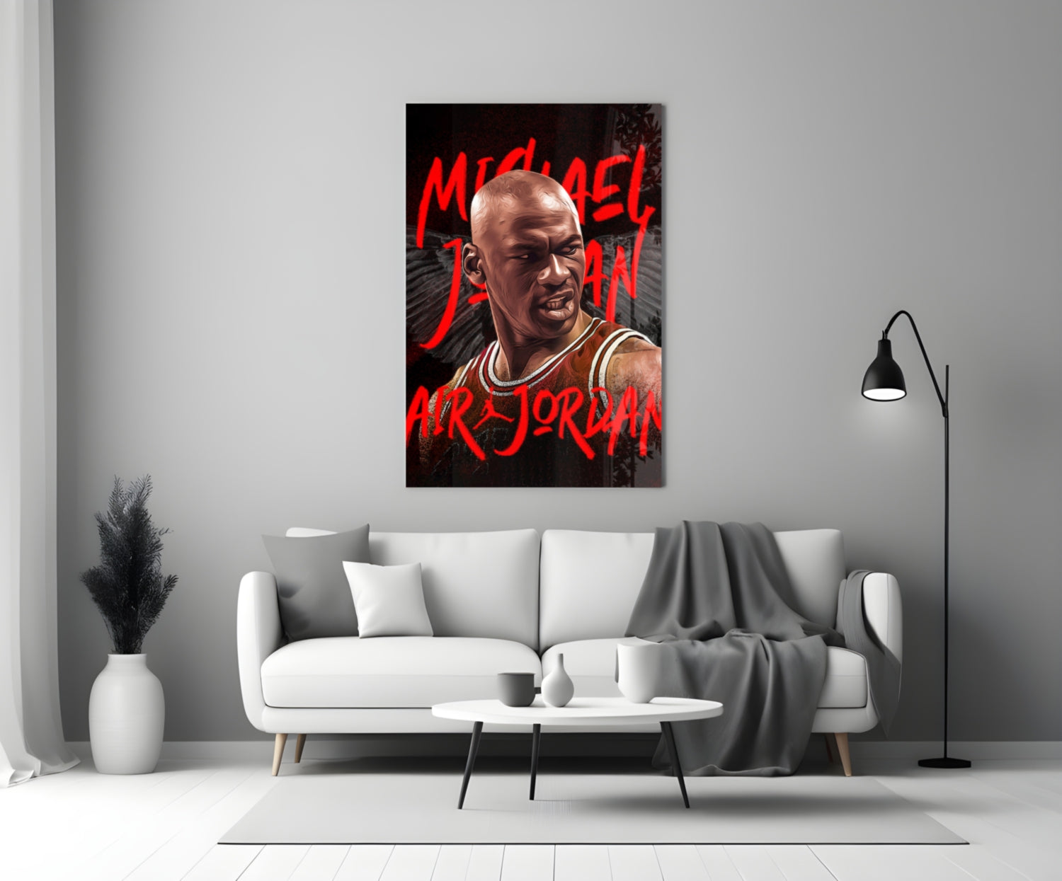 Micheal Jordan, Air Jordan Glass Wall Art || Designer Collection-2
