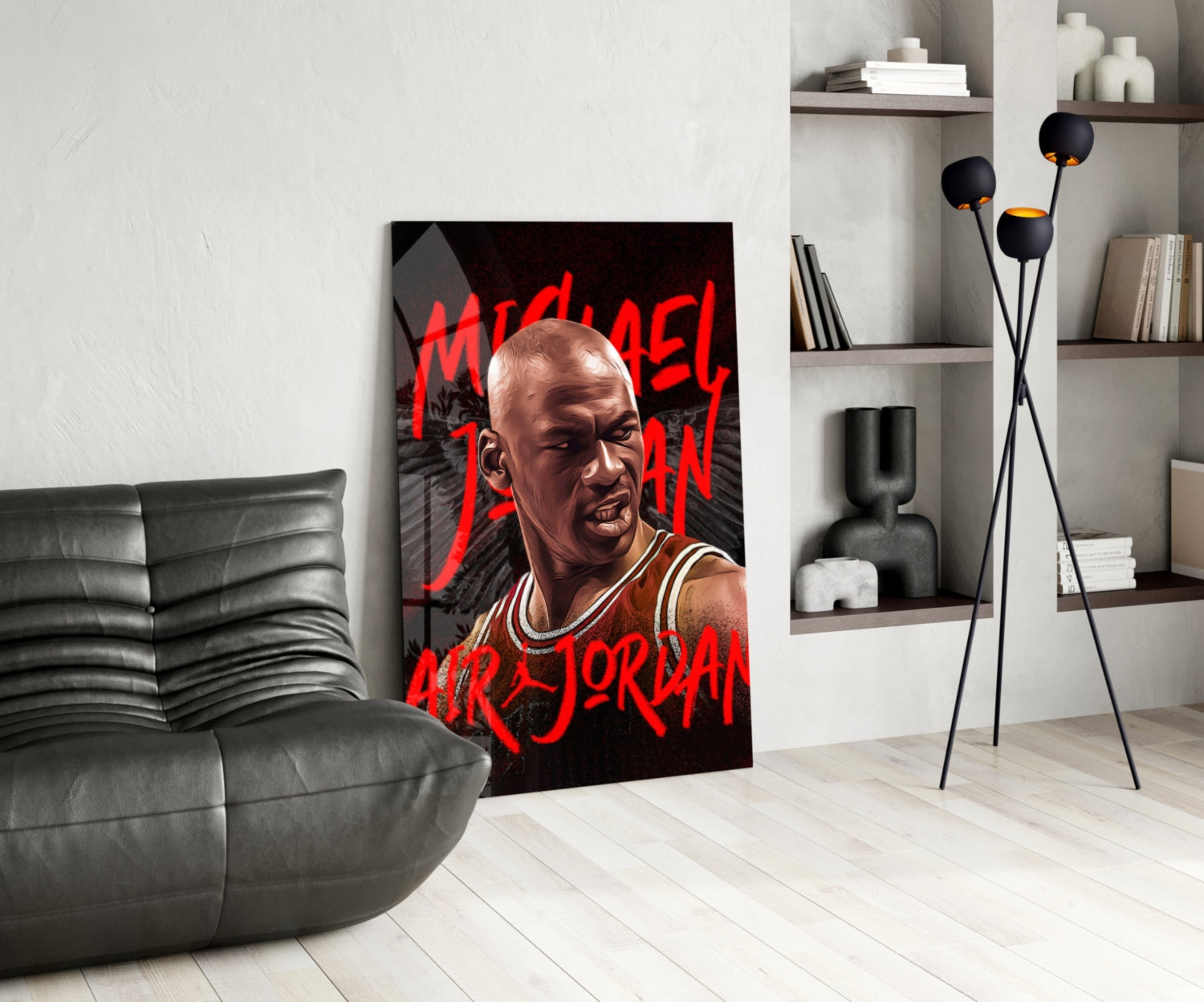 Micheal Jordan, Air Jordan Glass Wall Art || Designer Collection-4