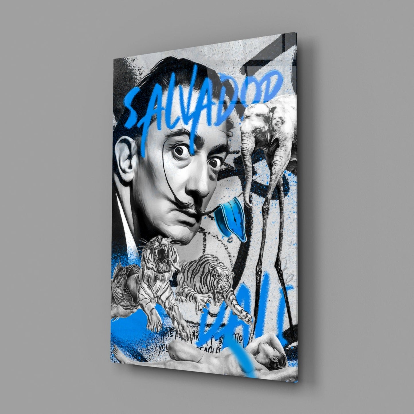 Salvador Dali and The Jungle Glass Wall Art || Designer Collection