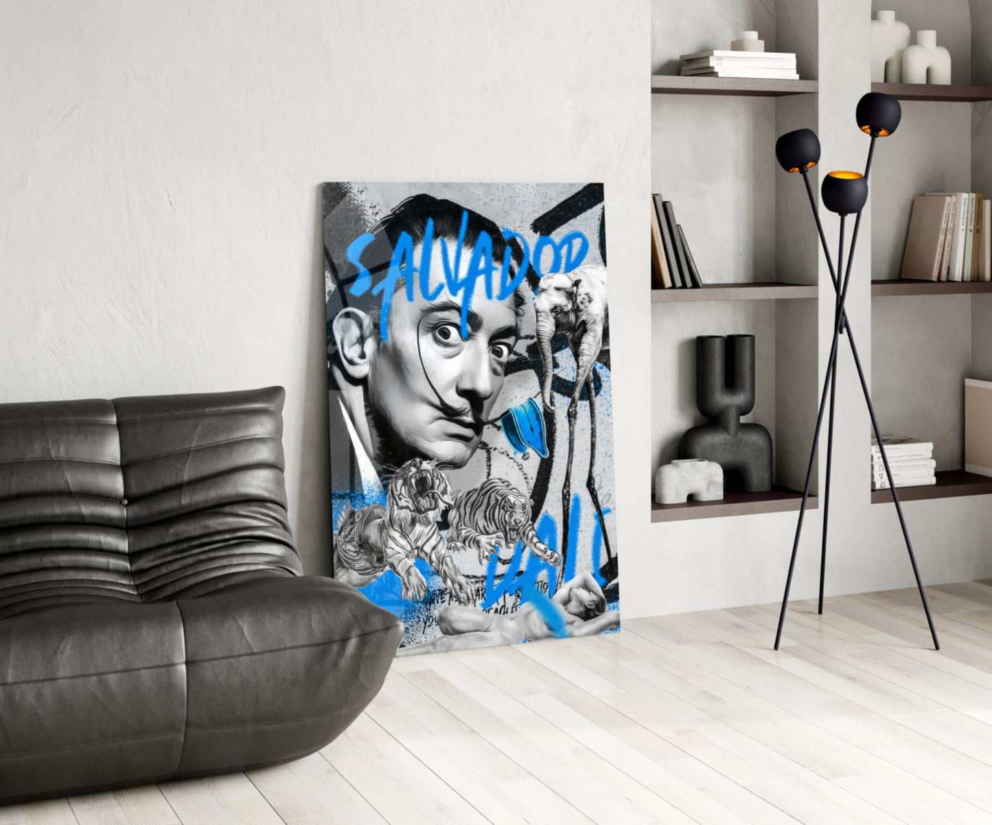 Salvador Dali and The Jungle Glass Wall Art || Designer Collection