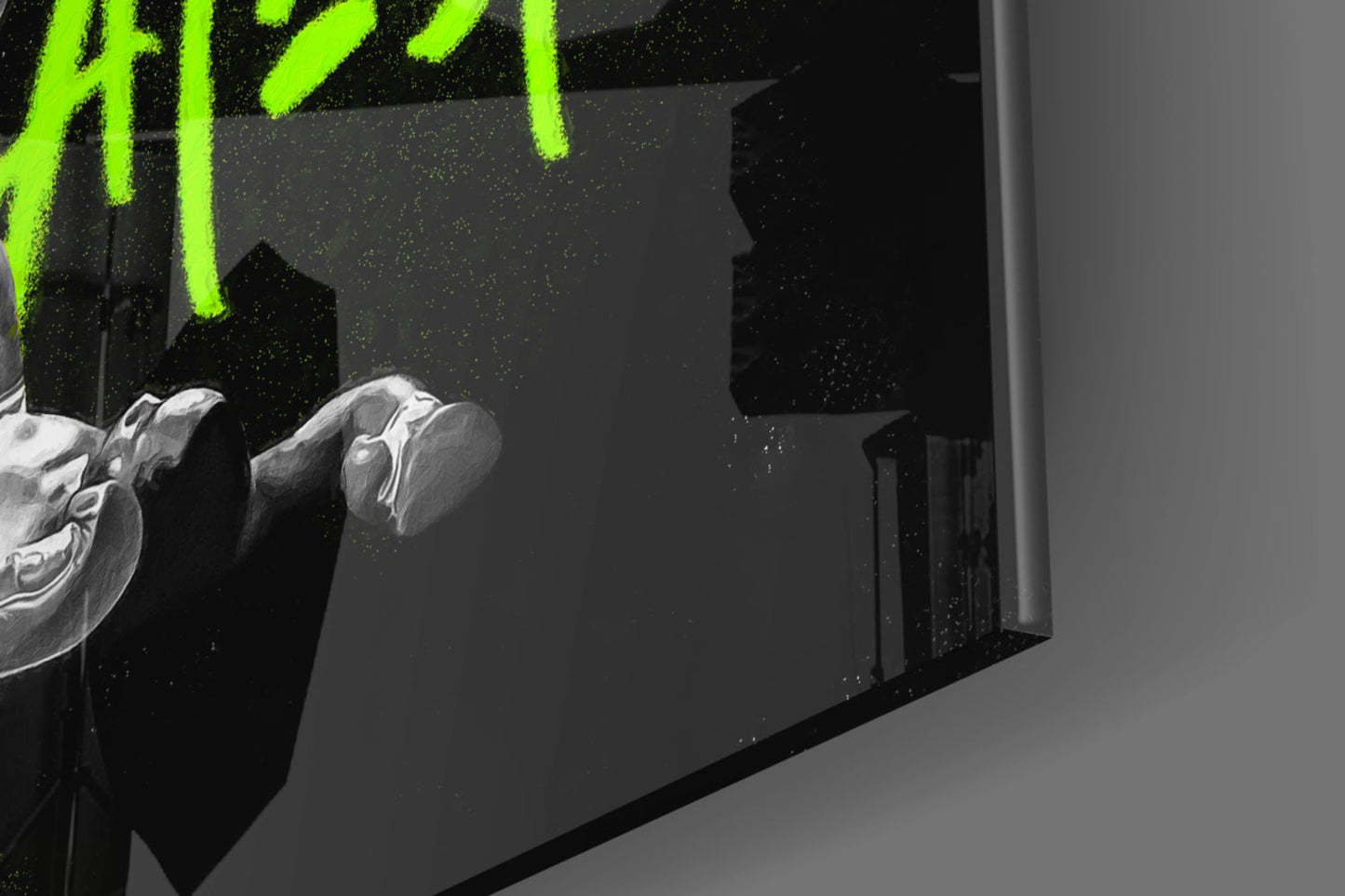 Muhammad Ali , The Greatest Glass Wall Art || Designer Collection
