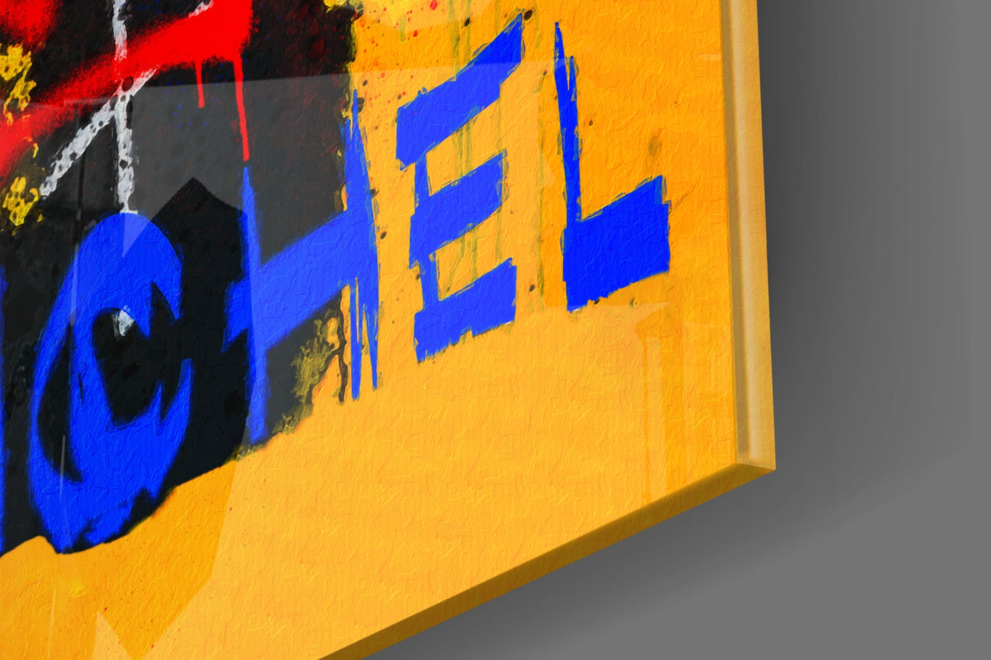 Style of Jean-Michel Basquiat Glass Wall Art || Designer Collection