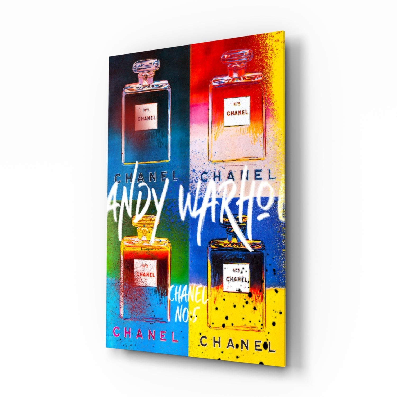 Andy Warhol and Chanel Glass Wall Art || Designer Collection-0