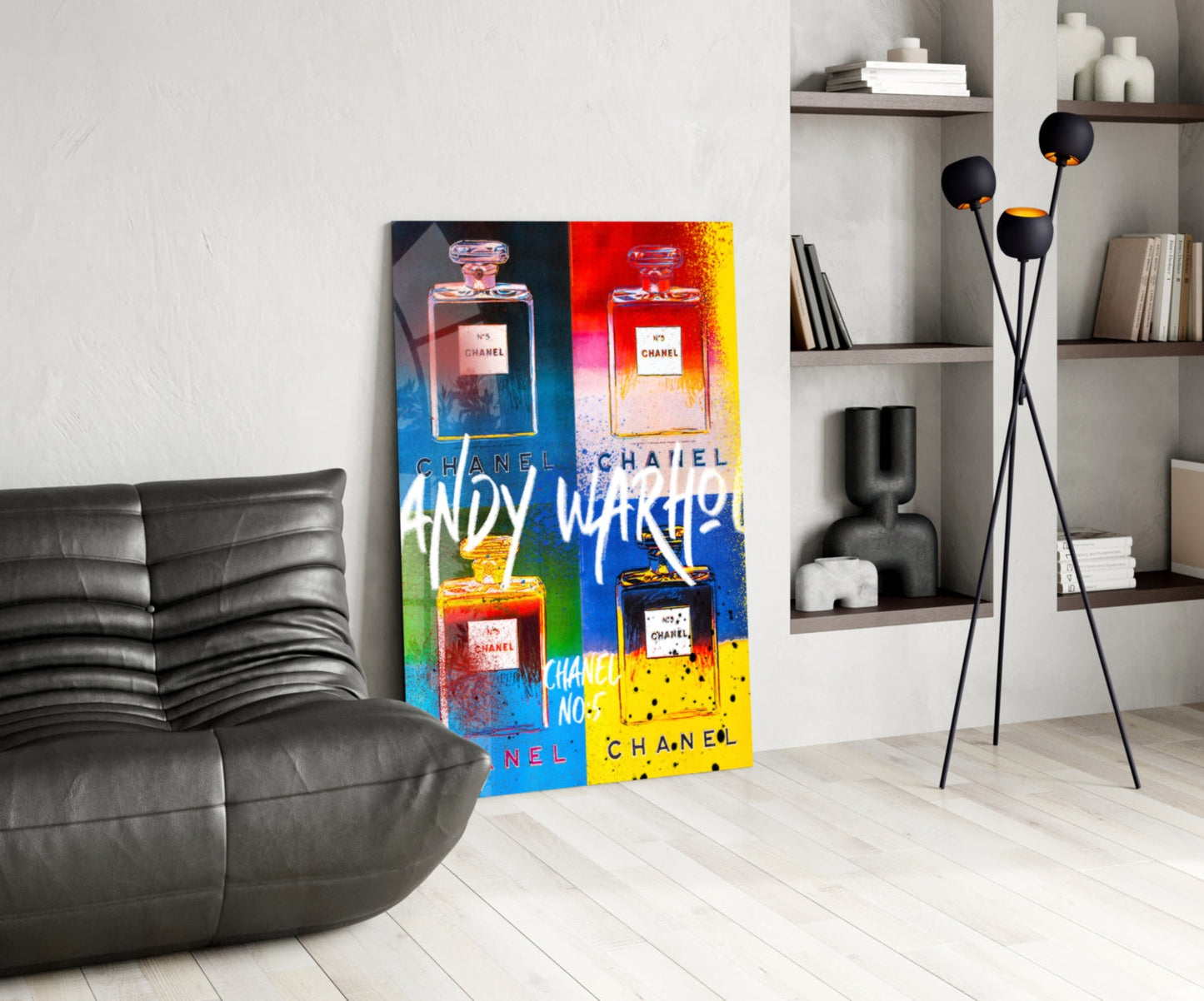 Andy Warhol and Chanel Glass Wall Art || Designer Collection-4
