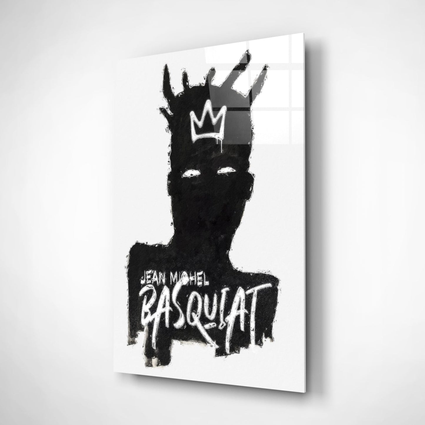 Style of Jean-Michel Basquiat Glass Wall Art || Designer Collection