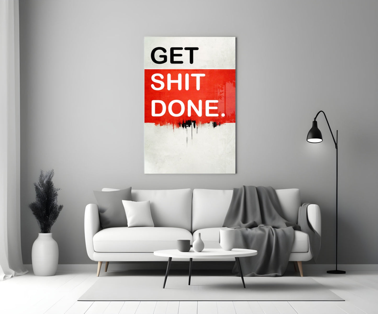 Get Shit Done Glass Wall Art || Designer Collection-2