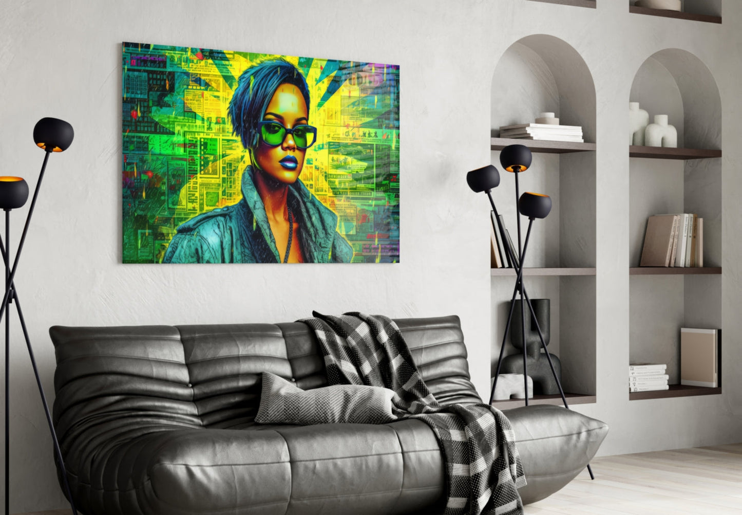 Rihanna Glass Wall Art || Designer Collection-3