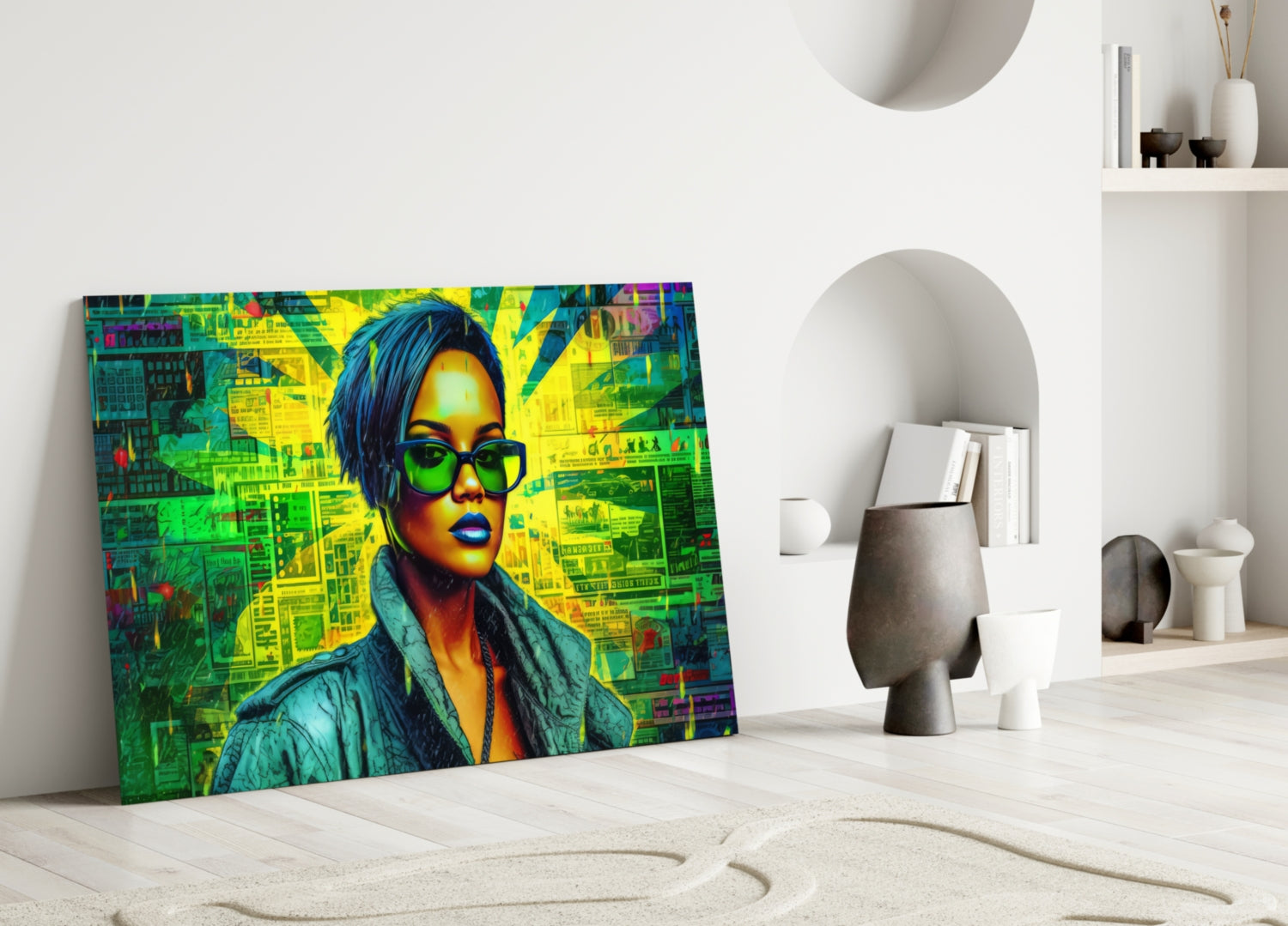 Rihanna Glass Wall Art || Designer Collection-2